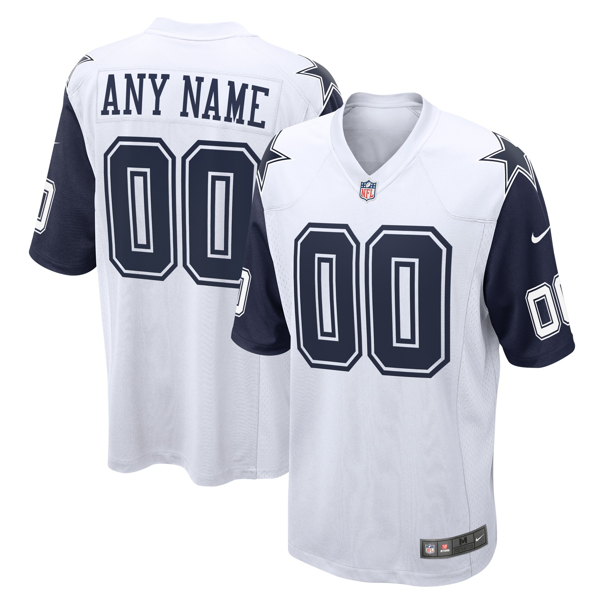  Dallas Cowboys Nike Alternate Custom Game Jersey - White