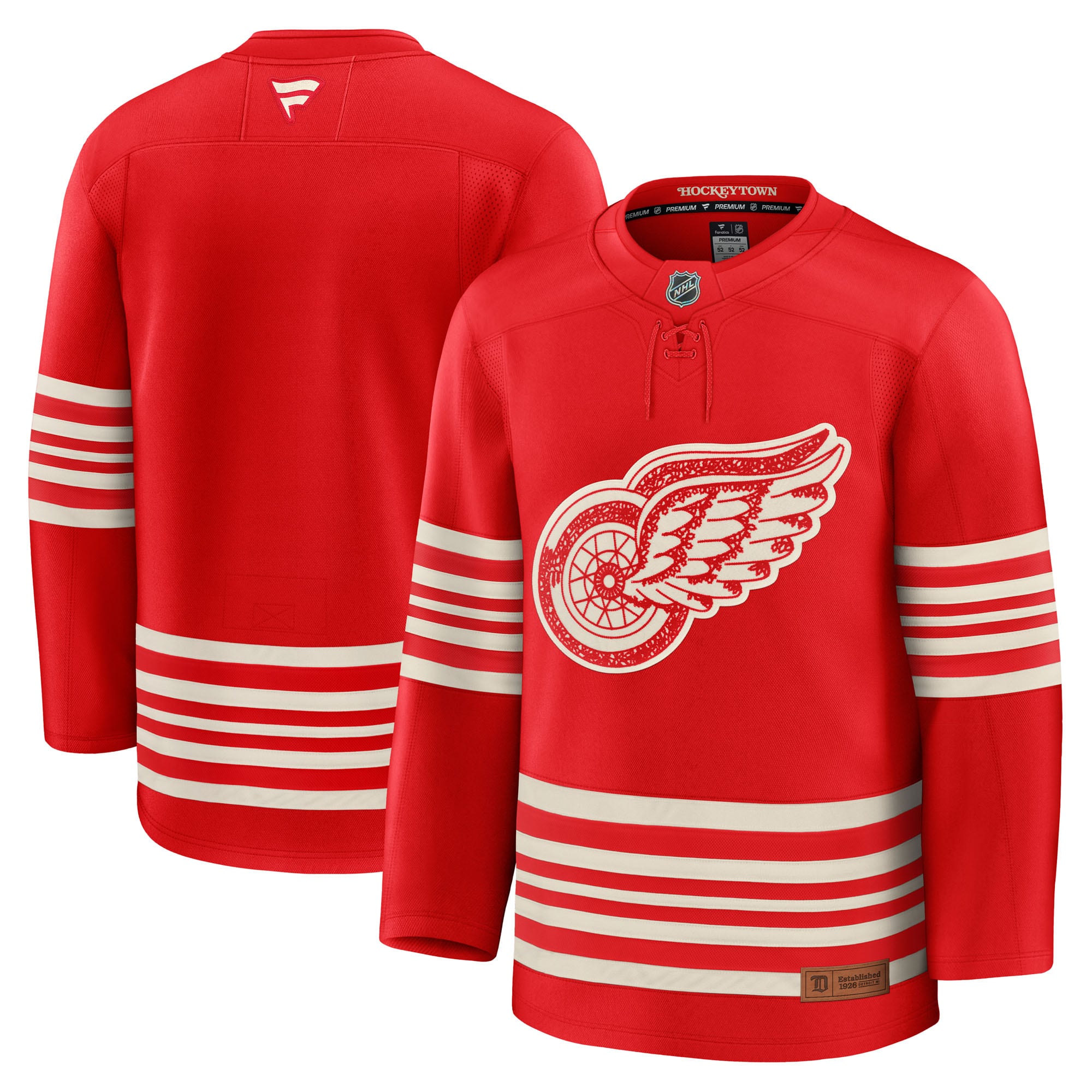  Detroit Red Wings Fanatics Centennial Premium Jersey - Red