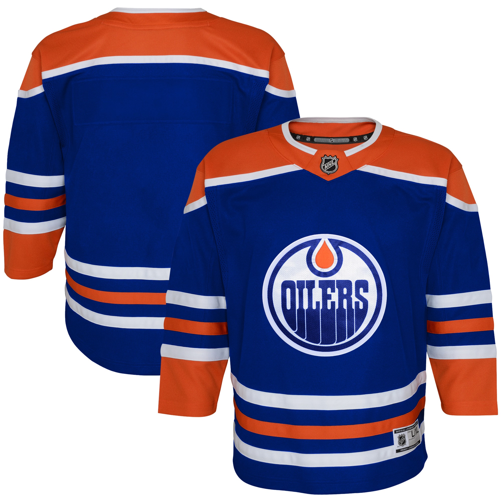 Edmonton Oilers Youth Home Premier Jersey - Royal