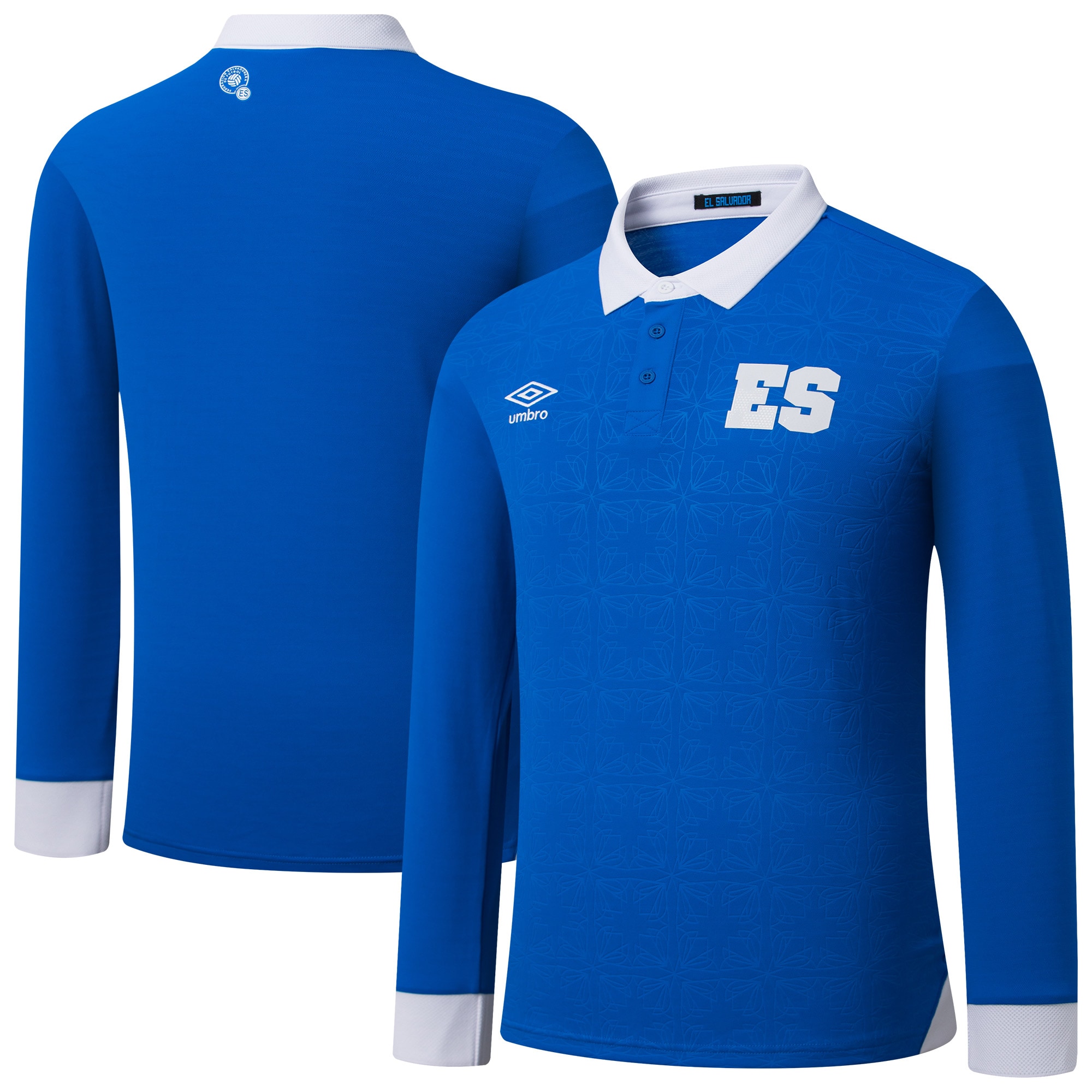  El Salvador National Team Umbro 2025 Home Long Sleeve Jersey