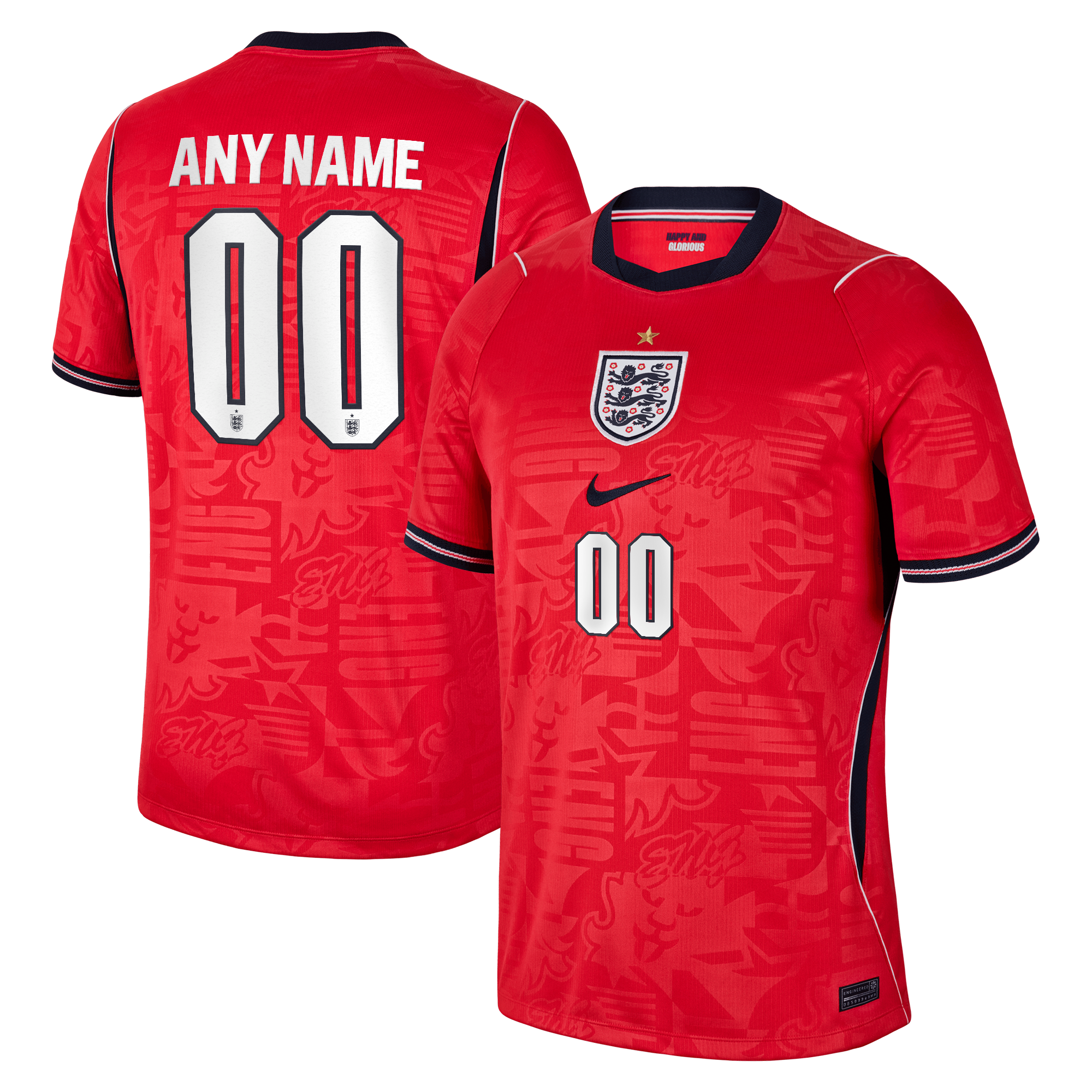  England National Team 2026 Away Stadium Custom Jersey