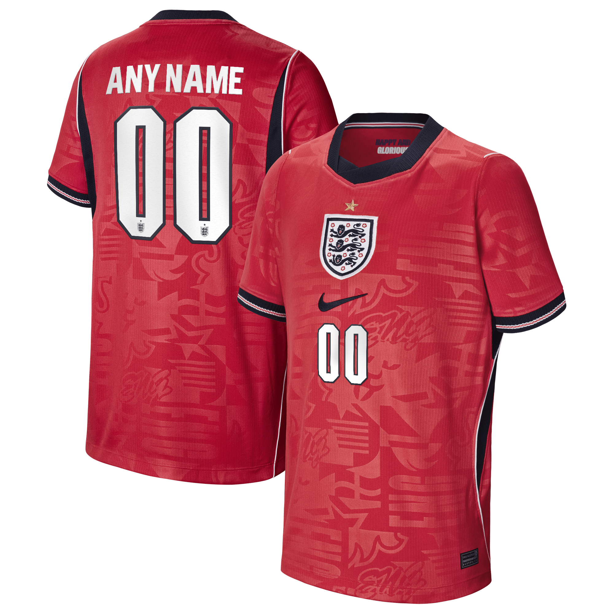  England National Team Youth 2026 Away Stadium Custom Jersey