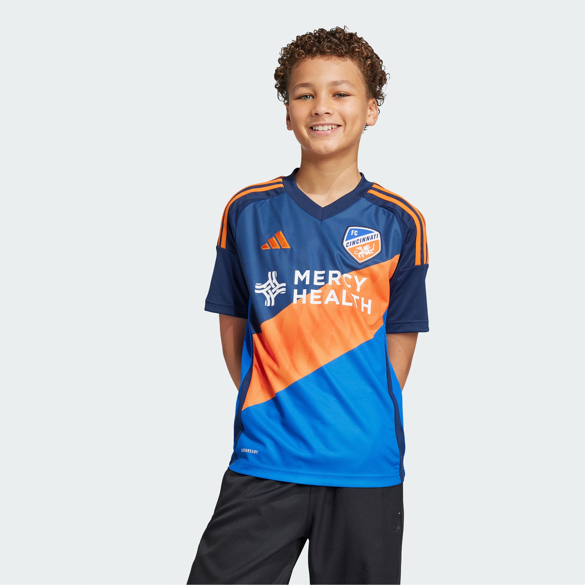  FC Cincinnati Youth 2025 Orange and Blue Legacy Kit Jersey - Blue