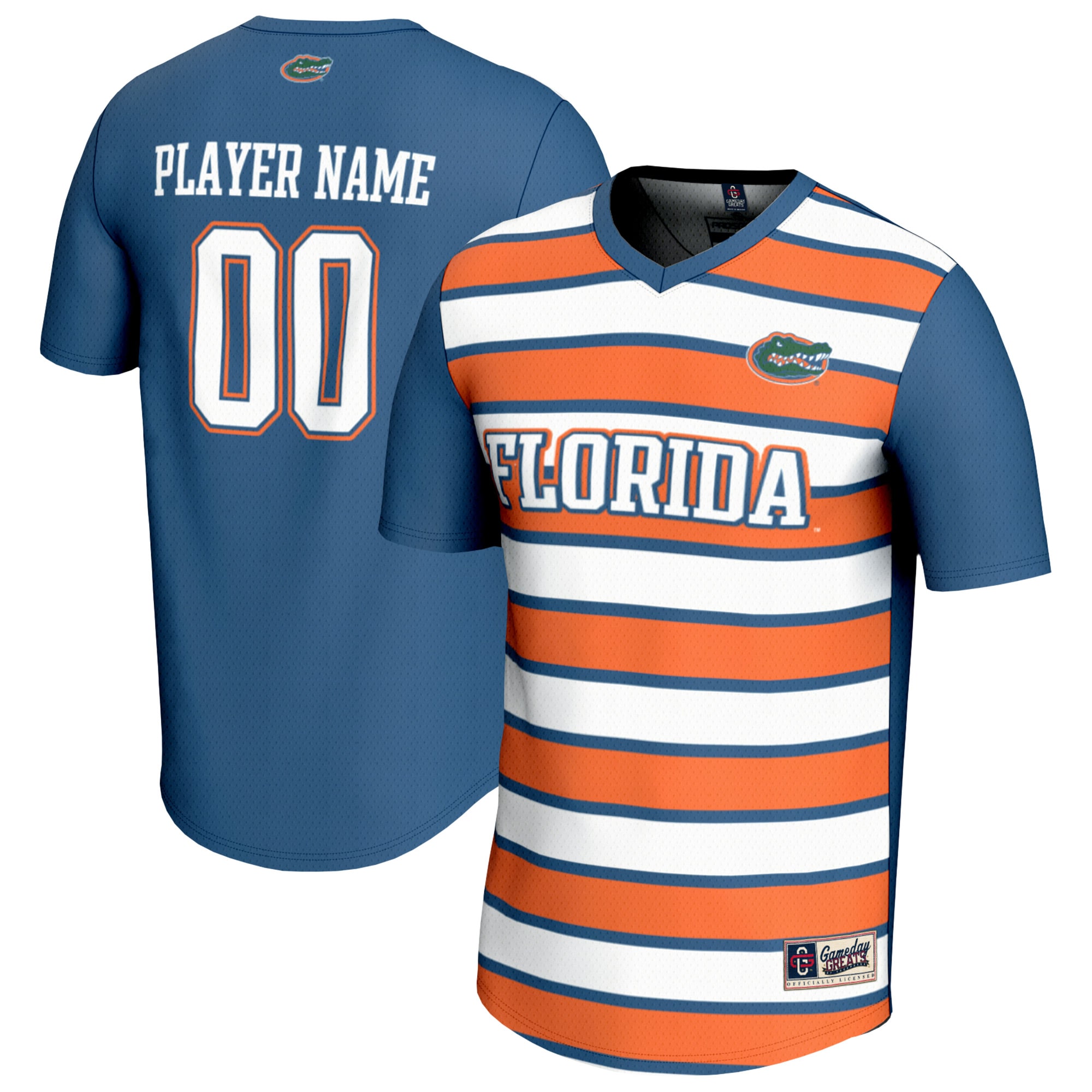  Florida Gators GameDay Greats Unisex NIL Pick-A-Player Collegiate Women's Soccer Lightweight Fashion Jersey - Royal