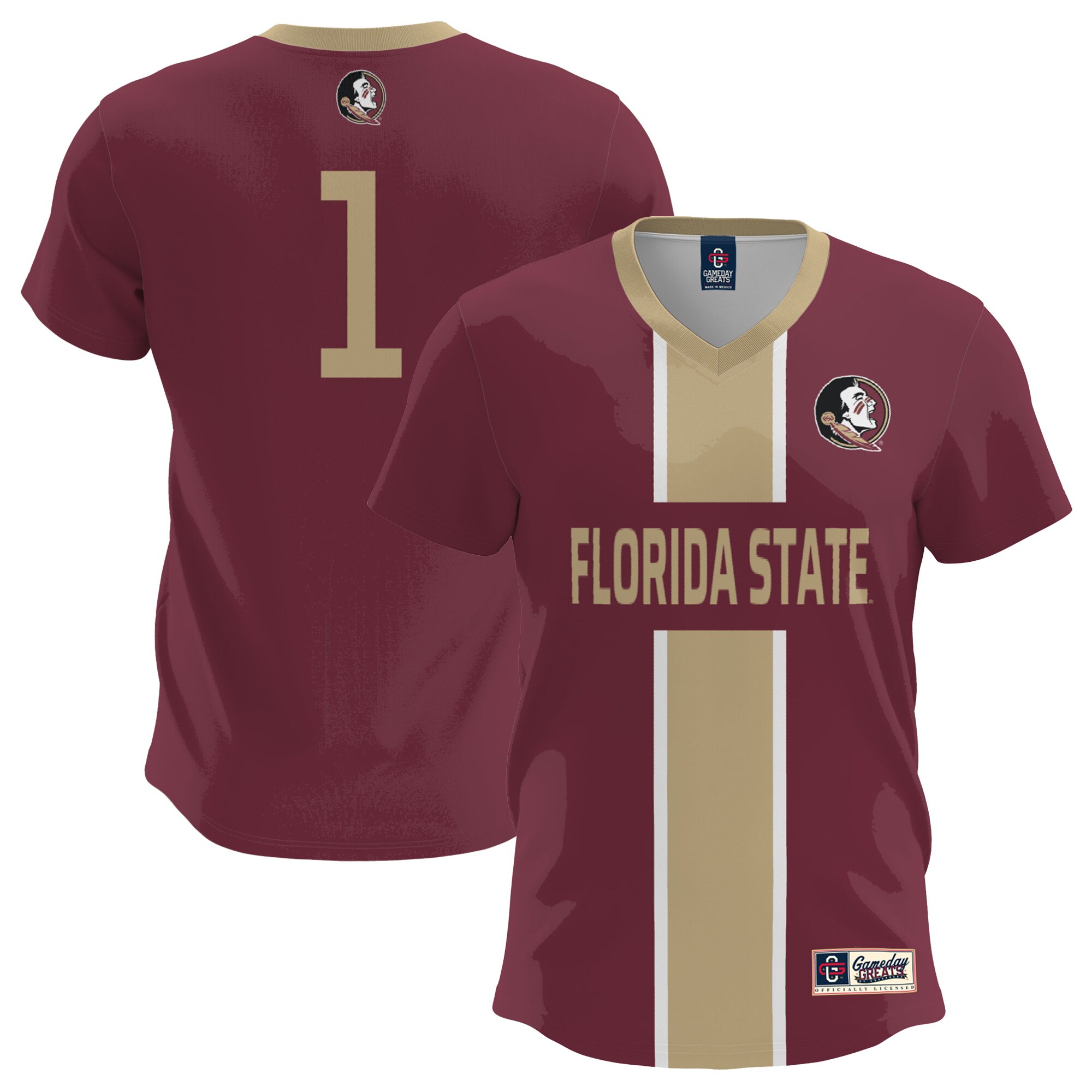  Florida State Seminoles GameDay Greats Lightweight Soccer Fashion Jersey - Garnet