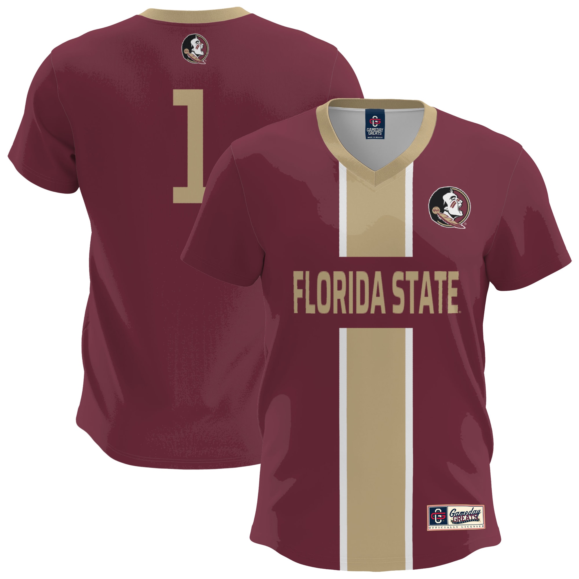  Florida State Seminoles GameDay Greats Youth Lightweight Soccer Fashion Jersey - Garnet