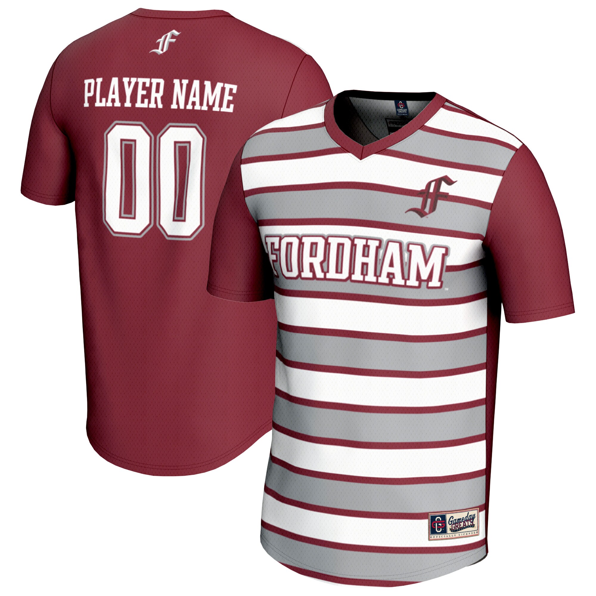  Fordham Rams GameDay Greats Youth Men's Soccer NIL Pick-A-Player Fashion Jersey - Maroon