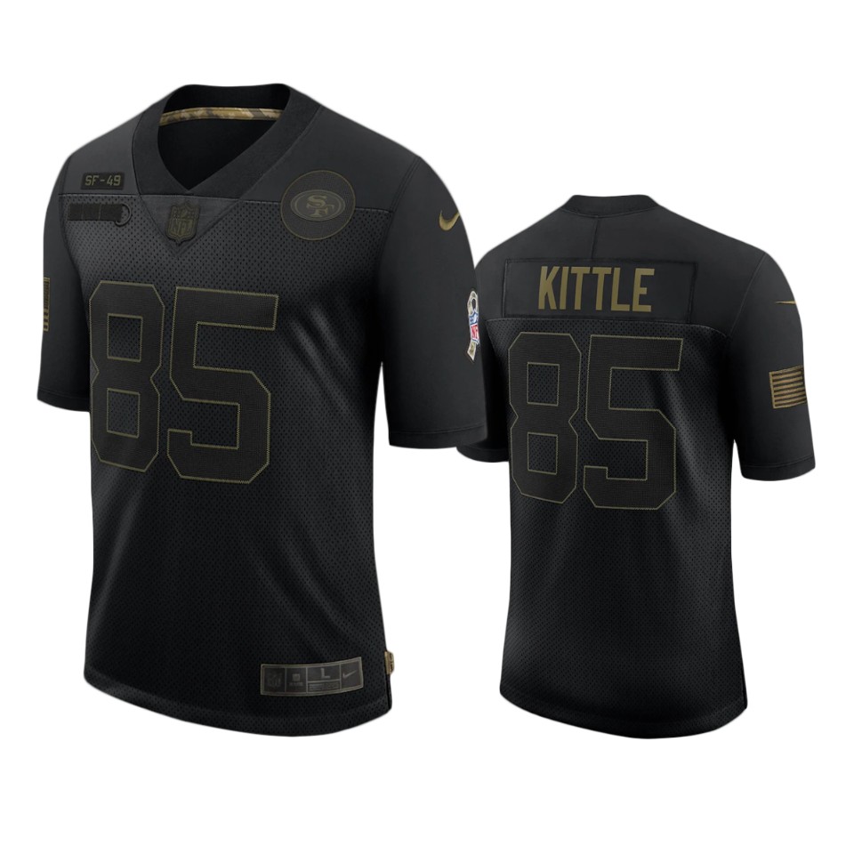  George Kittle Limited Jersey Black 2020 Salute to Service