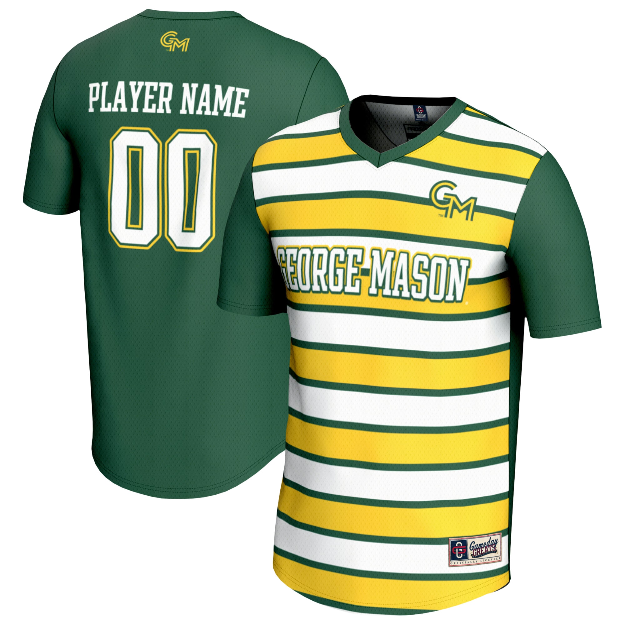  George Mason Patriots GameDay Greats Unisex NIL Pick-A-Player Collegiate Women's Soccer Lightweight Fashion Jersey - Green