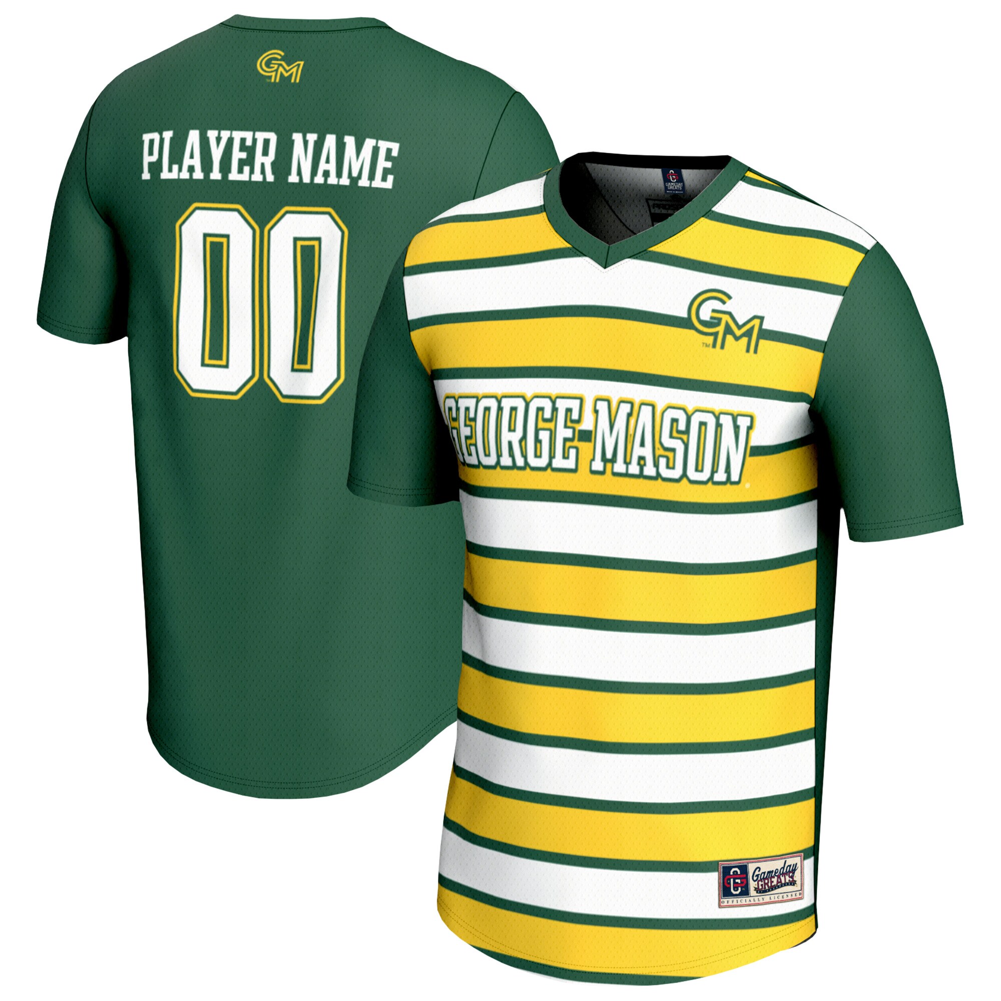 George Mason Patriots GameDay Greats Youth NIL Pick-A-Player Collegiate Women's Soccer Lightweight Fashion Jersey - Green