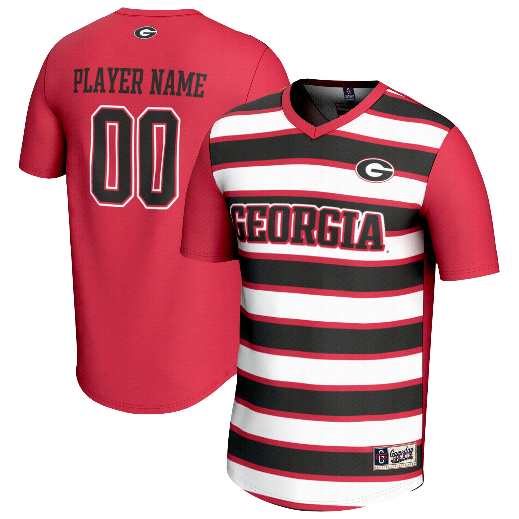  Georgia Bulldogs GameDay Greats Youth NIL Pick-A-Player Collegiate Women's Soccer Lightweight Fashion Jersey - Red