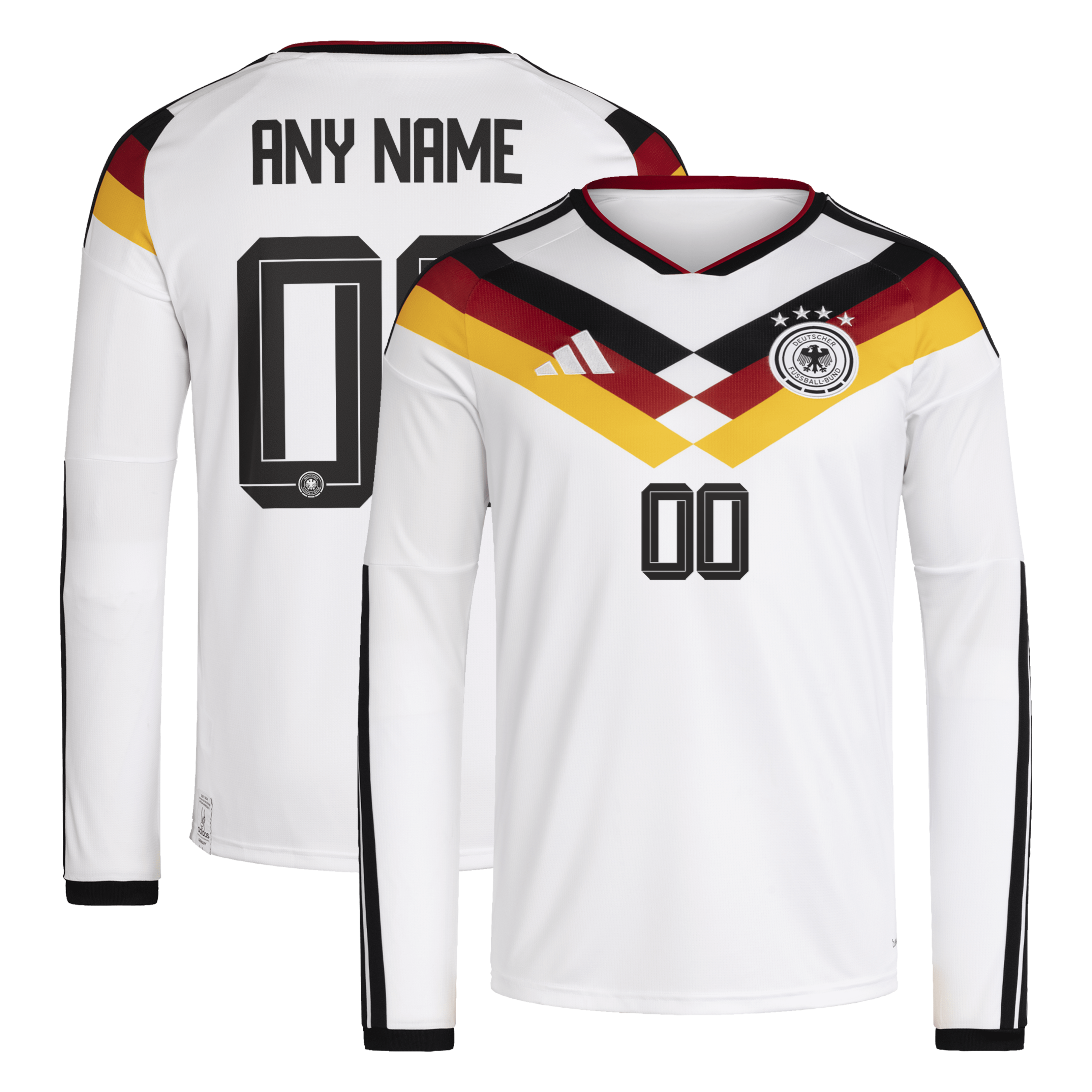  Germany National Team FIFA x World Cup 2026 Home Long Sleeve Custom Jersey