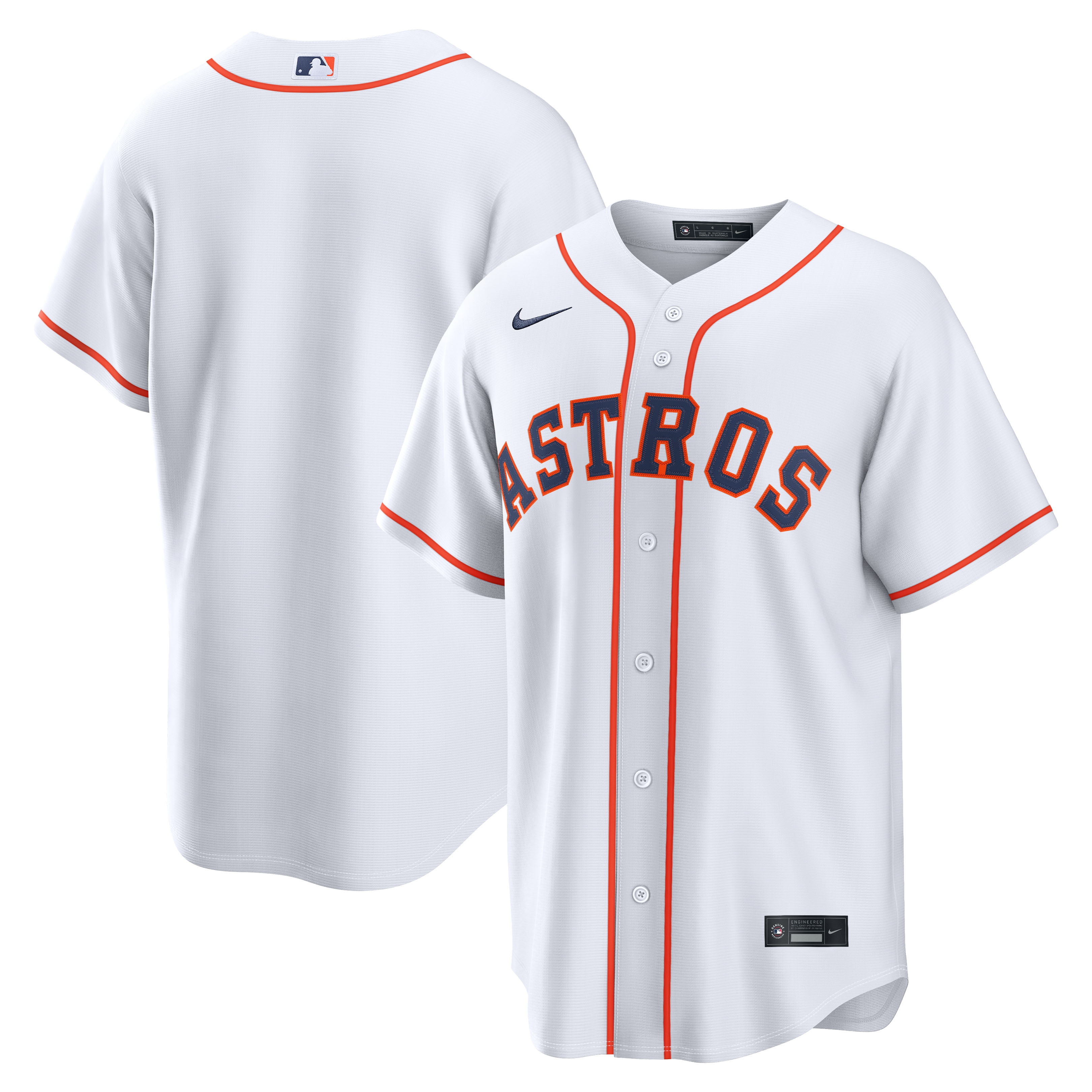  Houston Astros Home Jersey - White