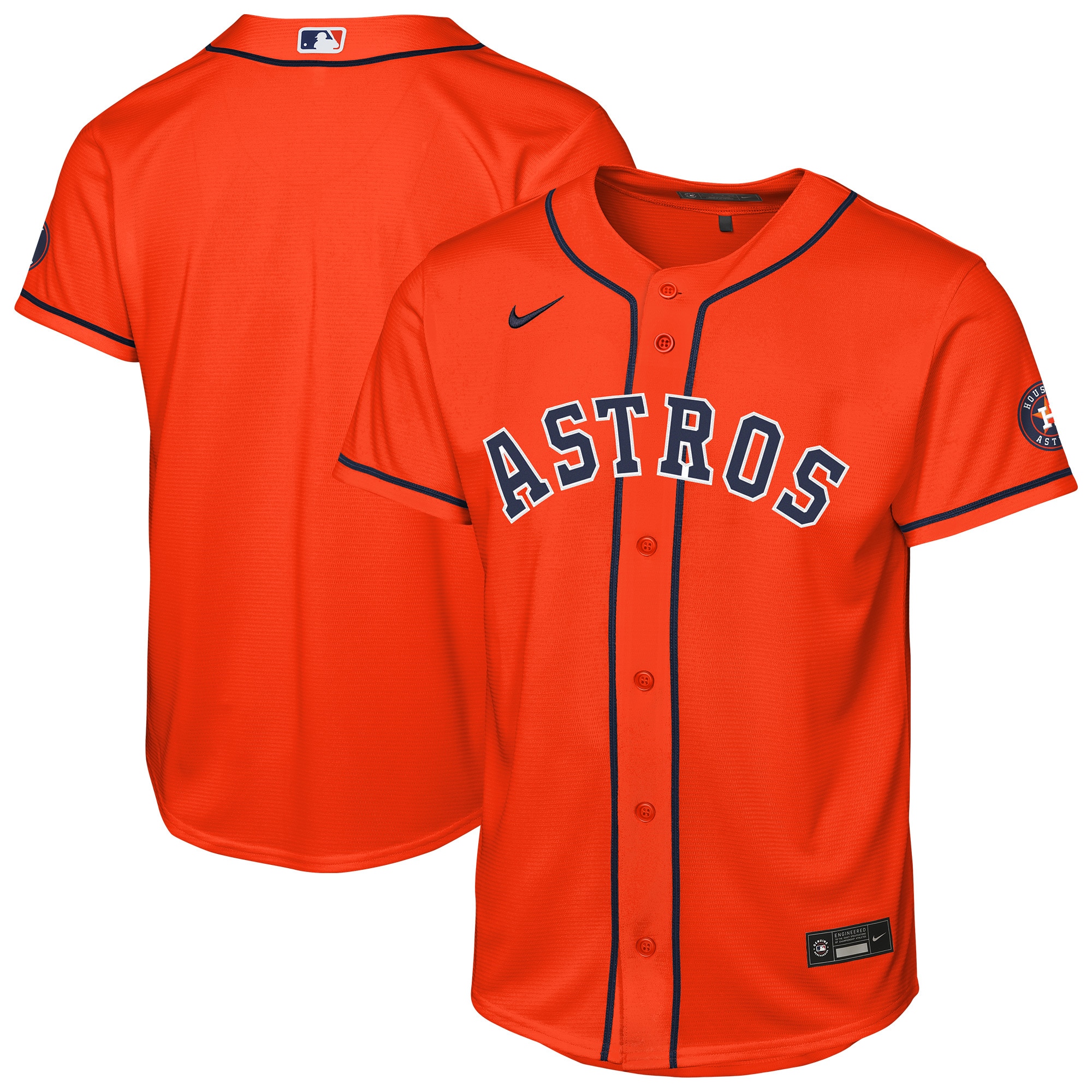  Houston Astros Youth Alternate Stadium Jersey
