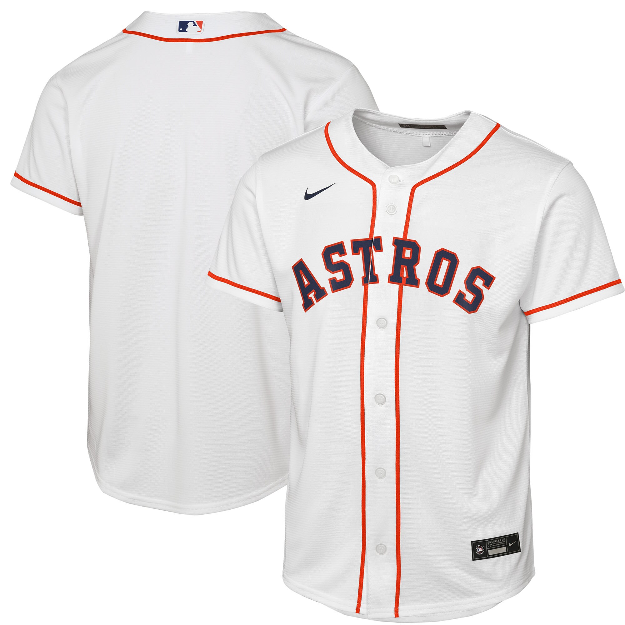  Houston Astros Youth Home Jersey - White