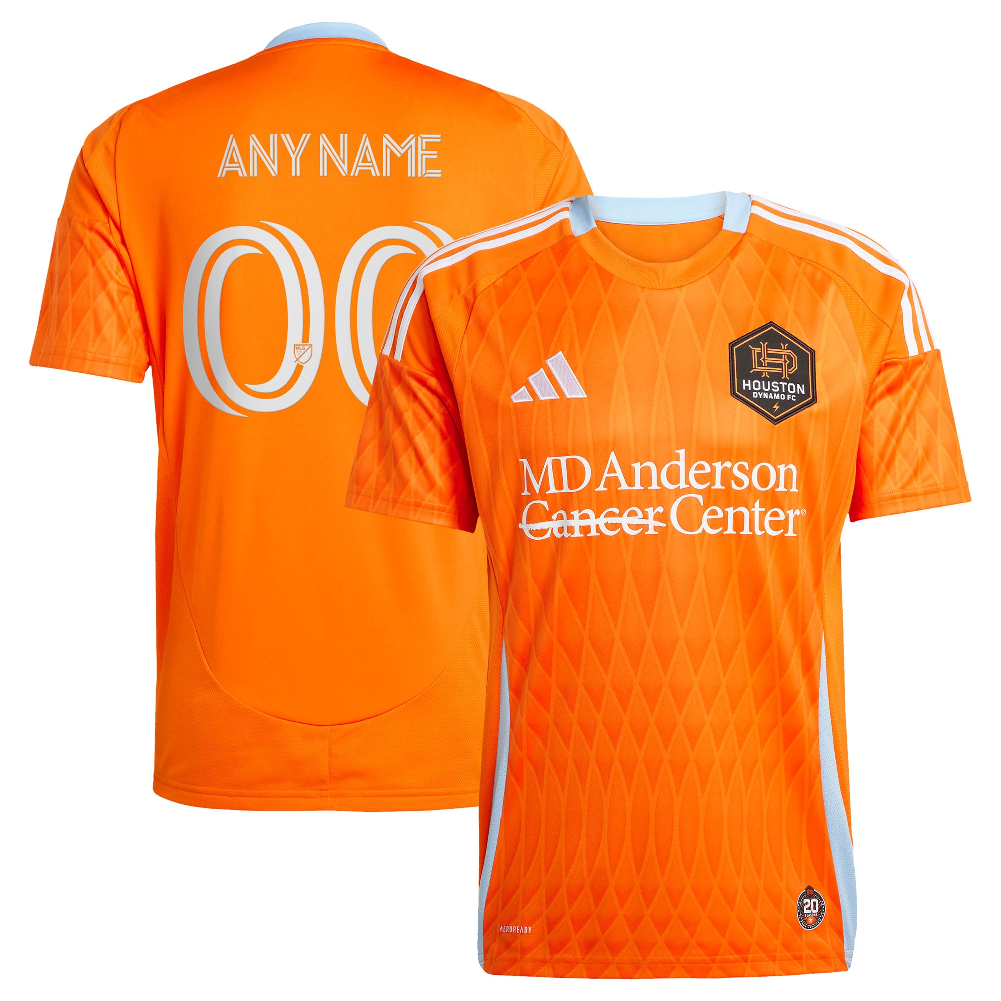  Houston Dynamo FC 2025 Season 20 Custom Jersey - Orange