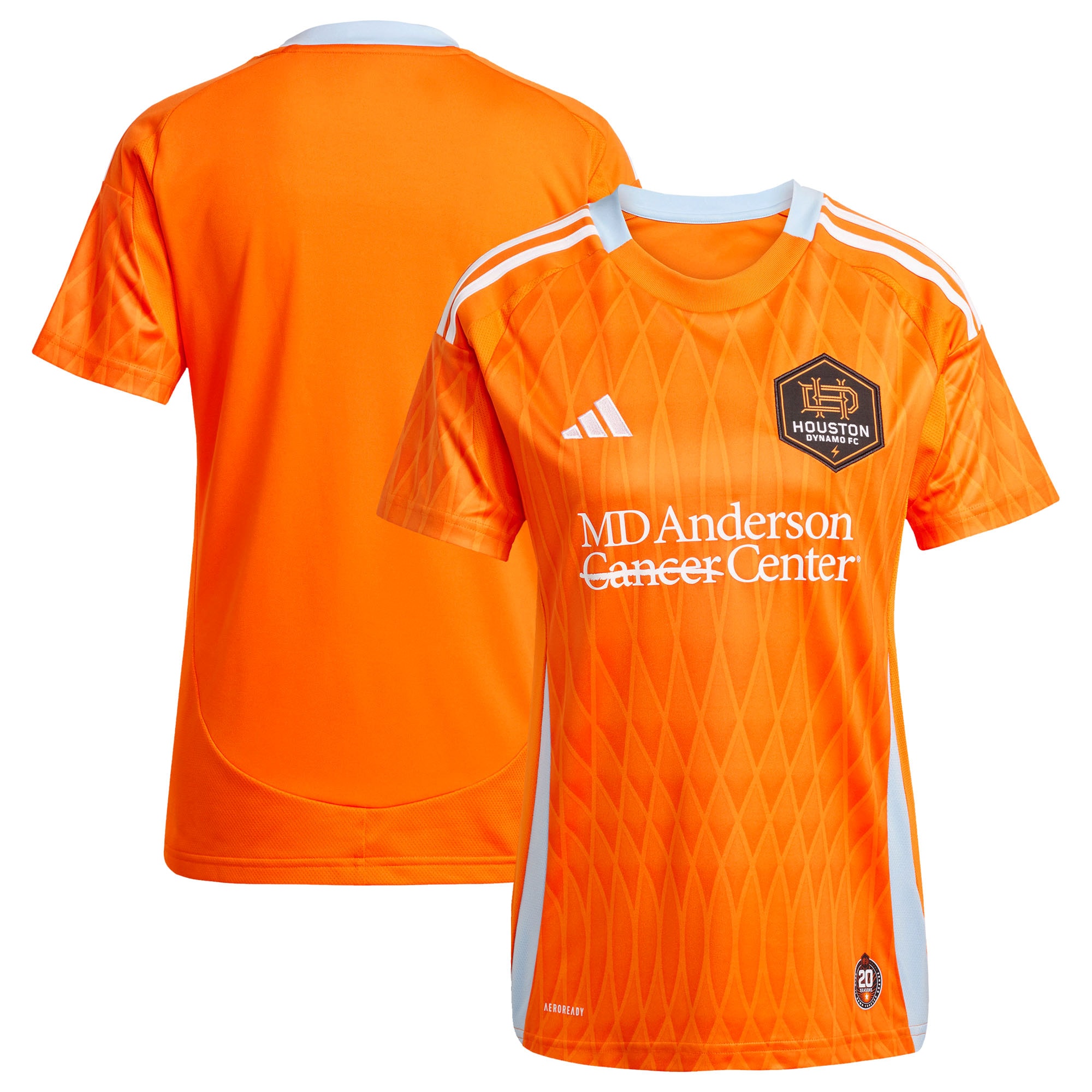  Houston Dynamo FC Women's 2025 Season 20 Jersey - Orange