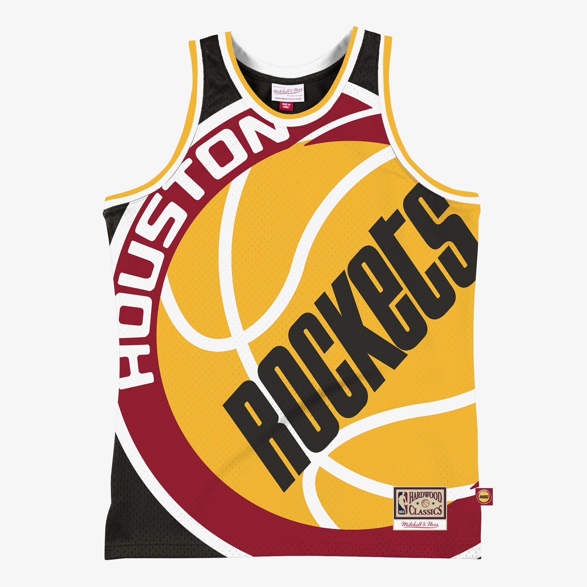  Houston Rockets Mitchell & Ness Hardwood Classics Blown Out Fashion Jersey - Black