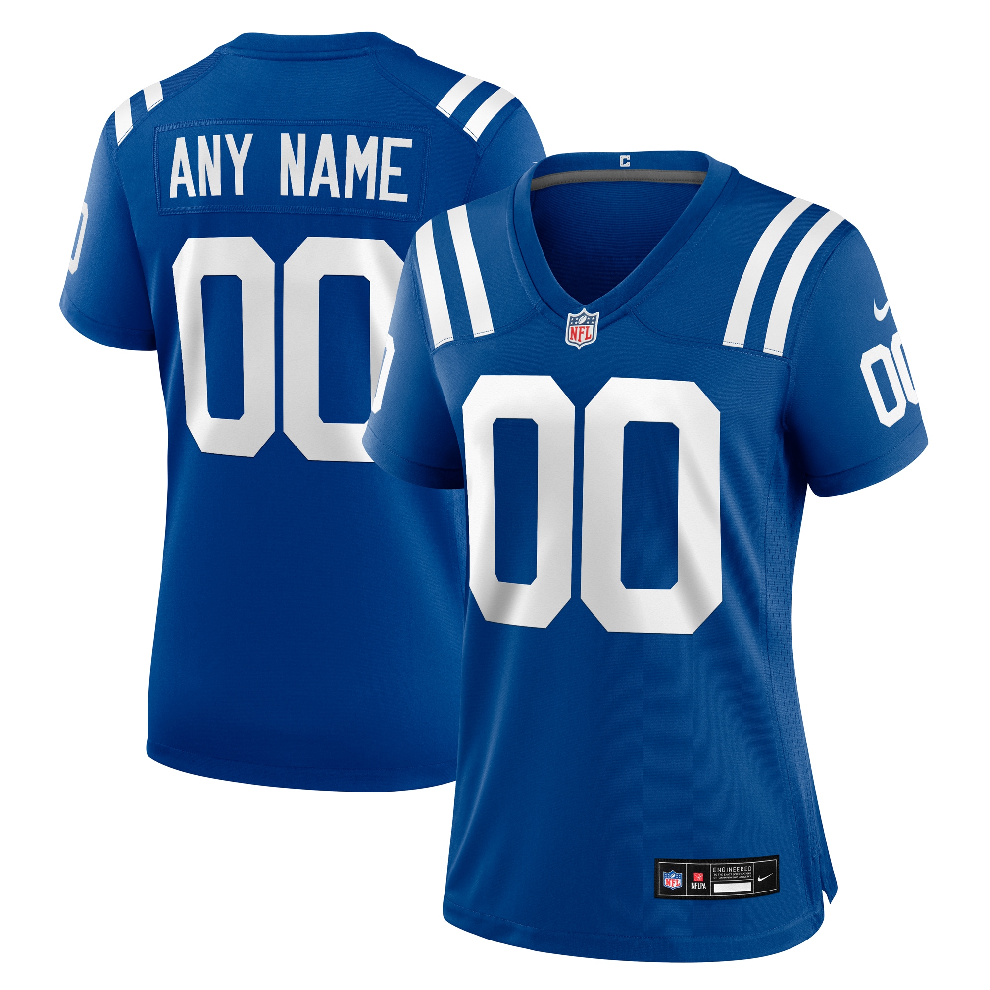  Indianapolis Colts Women's Custom Game Jersey - Royal