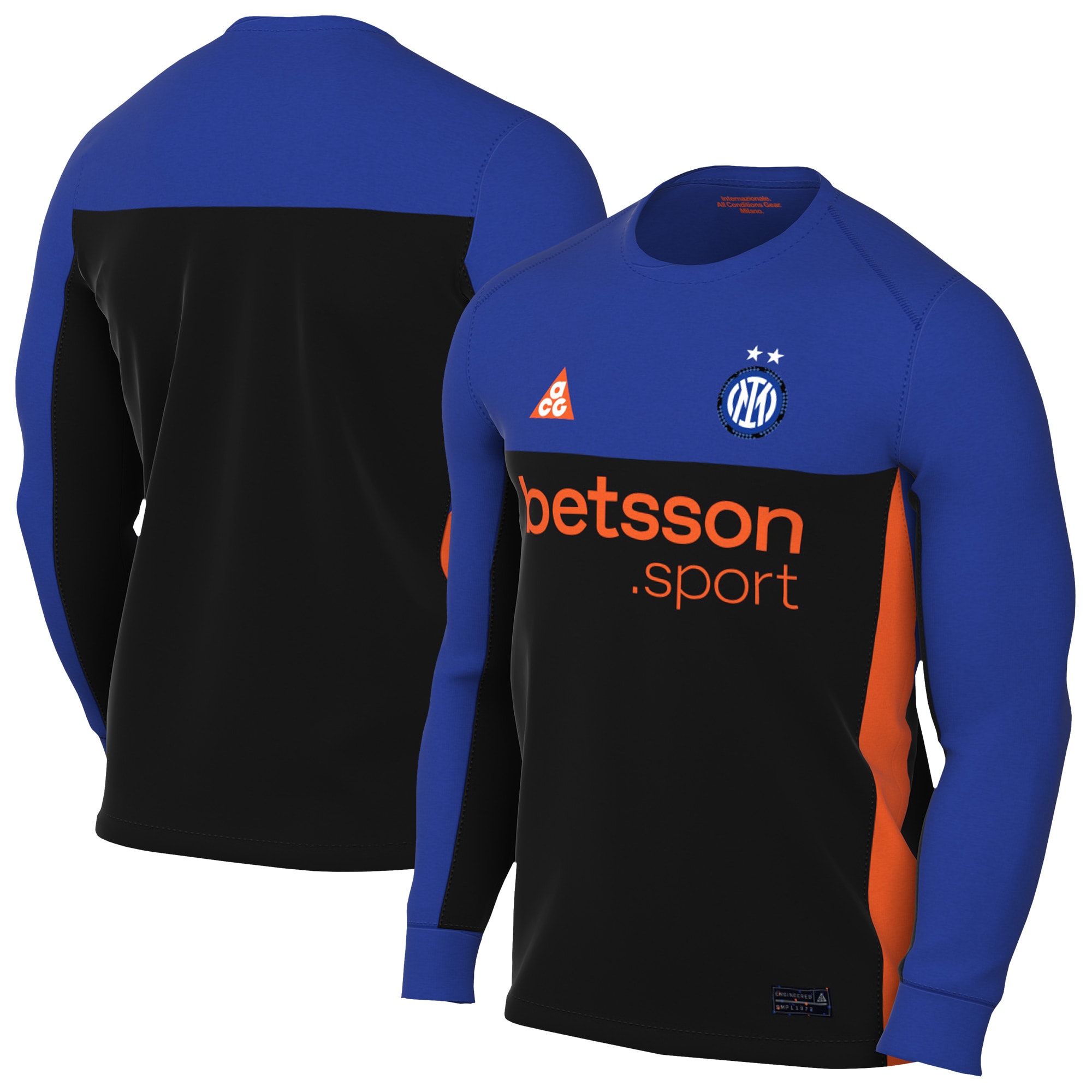  Inter Milan 2025/26 Stadium Long Sleeve Jersey - Blue