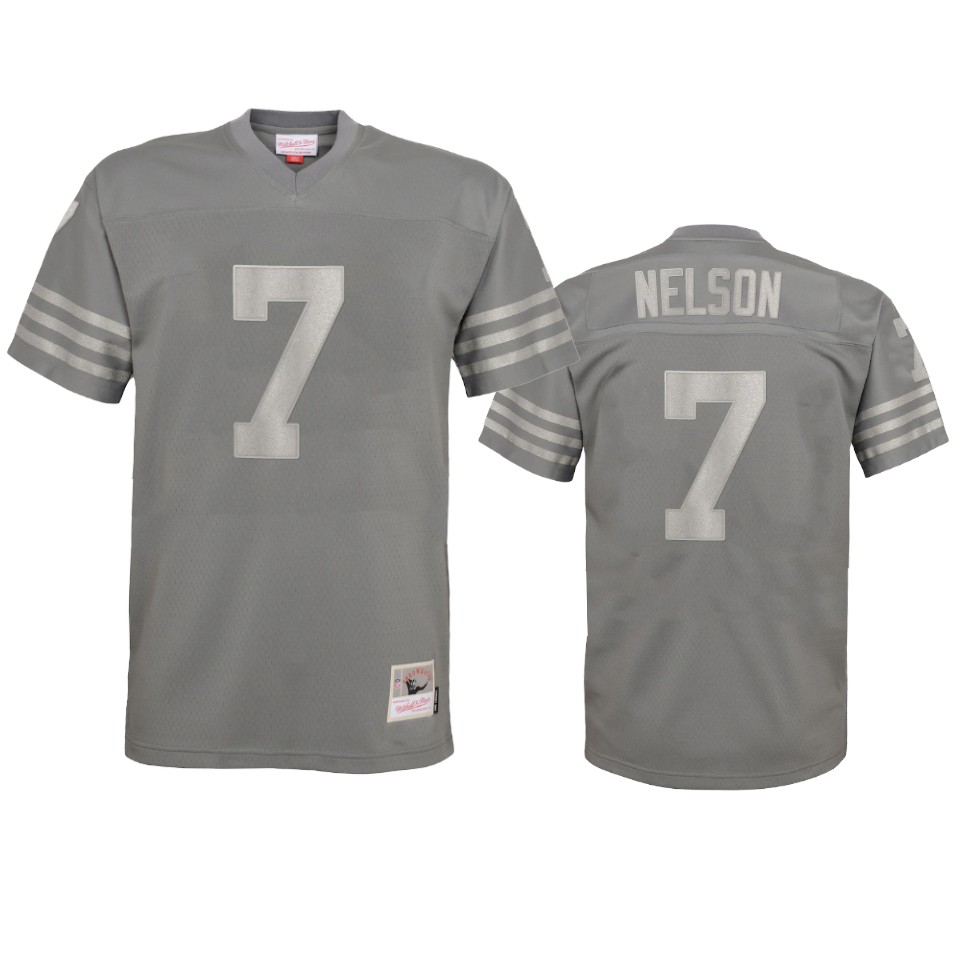  J.J. Nelson Metal Replica Charcoal Jersey Men's