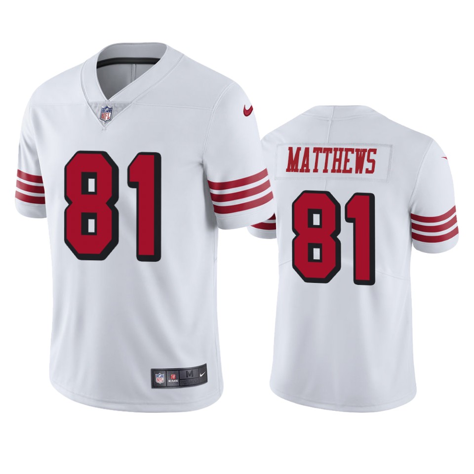  Jordan Matthews White Color Rush Limited Jersey