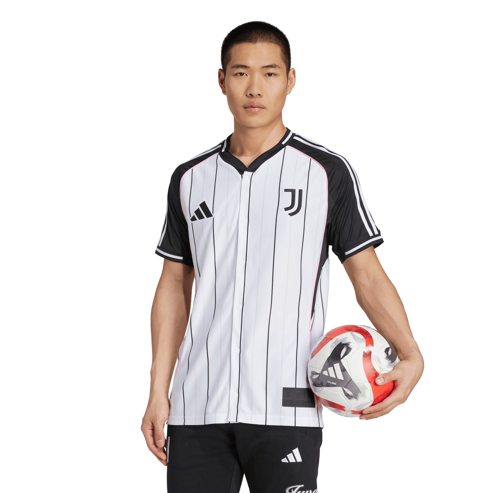  Juventus US Pack Full-Button Baseball Jersey - White