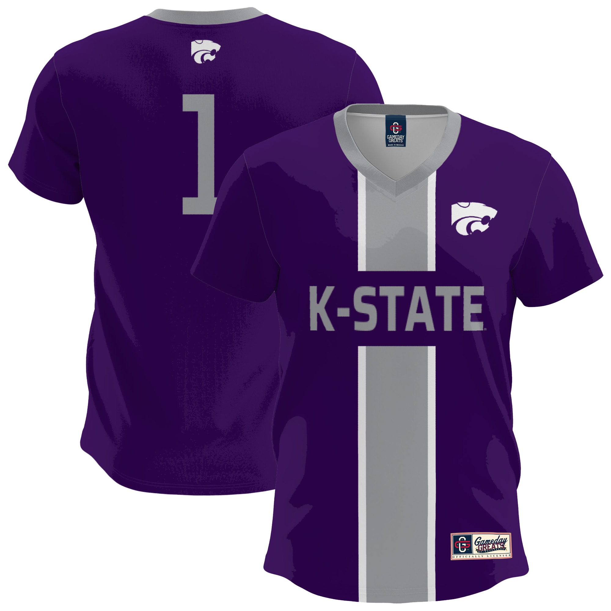  Kansas State Wildcats GameDay Greats Youth Lightweight Soccer Fashion Jersey - Purple