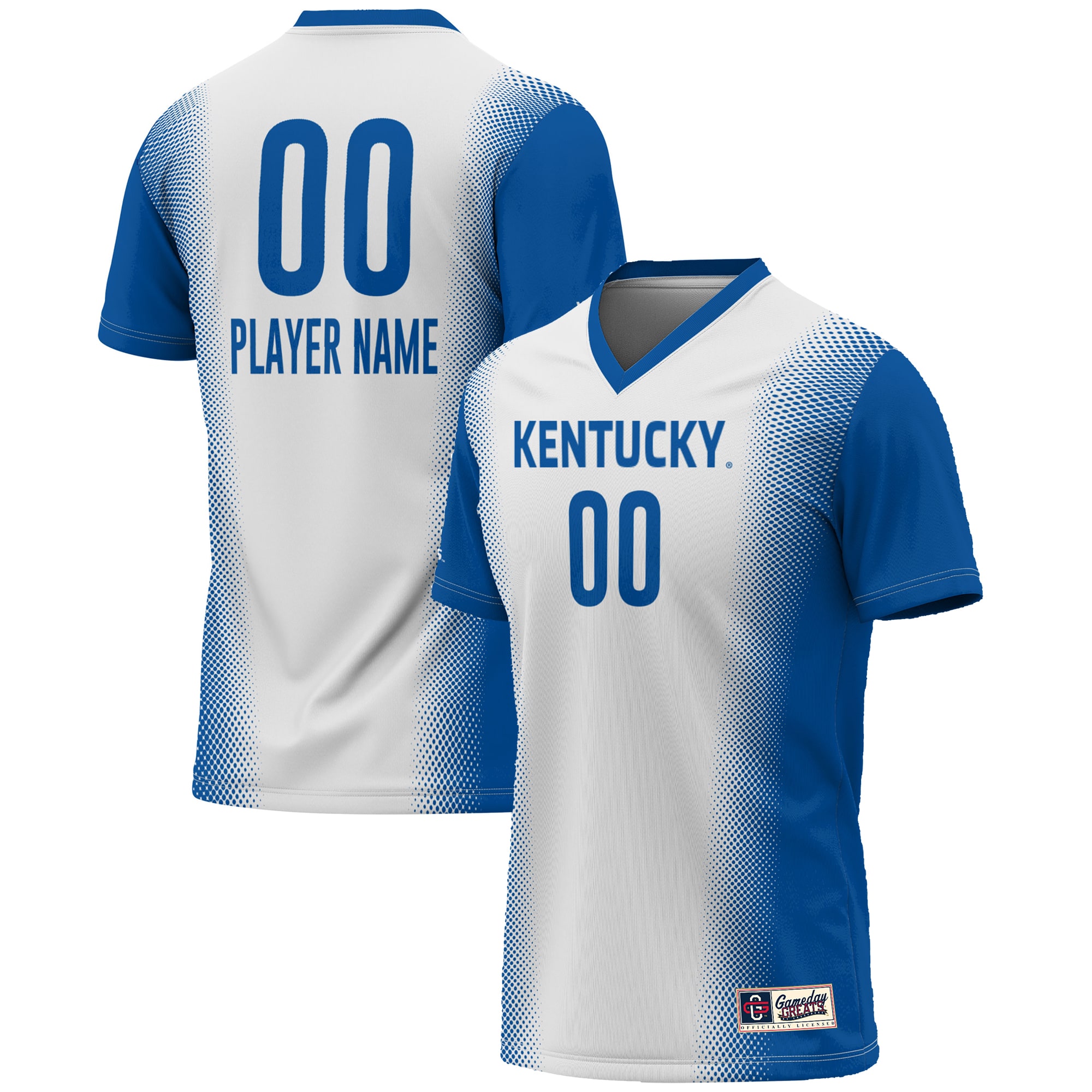  Kentucky Wildcats GameDay Greats Unisex NIL Pick-A-Player Lightweight Women's Soccer Jersey - White