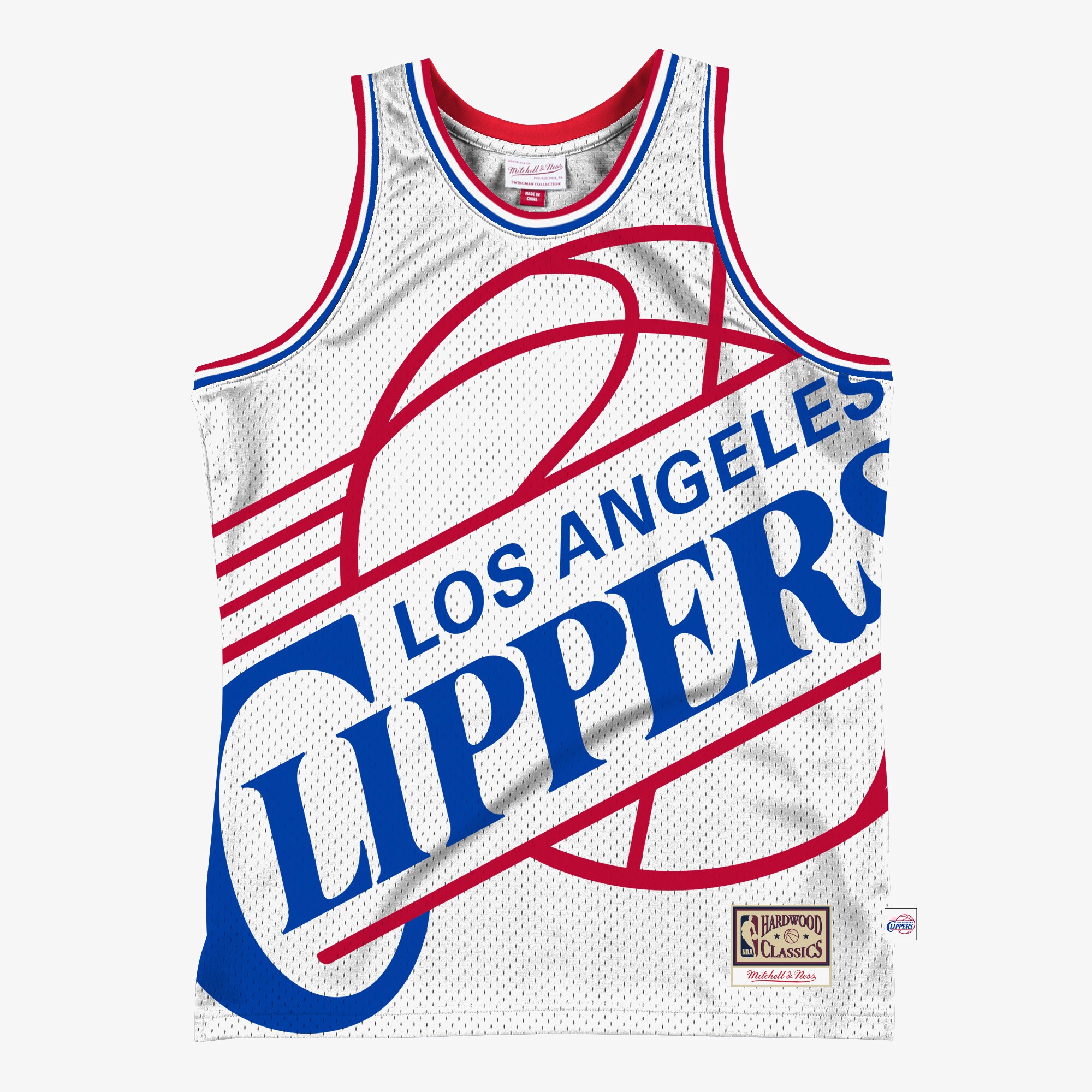  LA Clippers Mitchell & Ness Hardwood Classics Blown Out Fashion Jersey - White