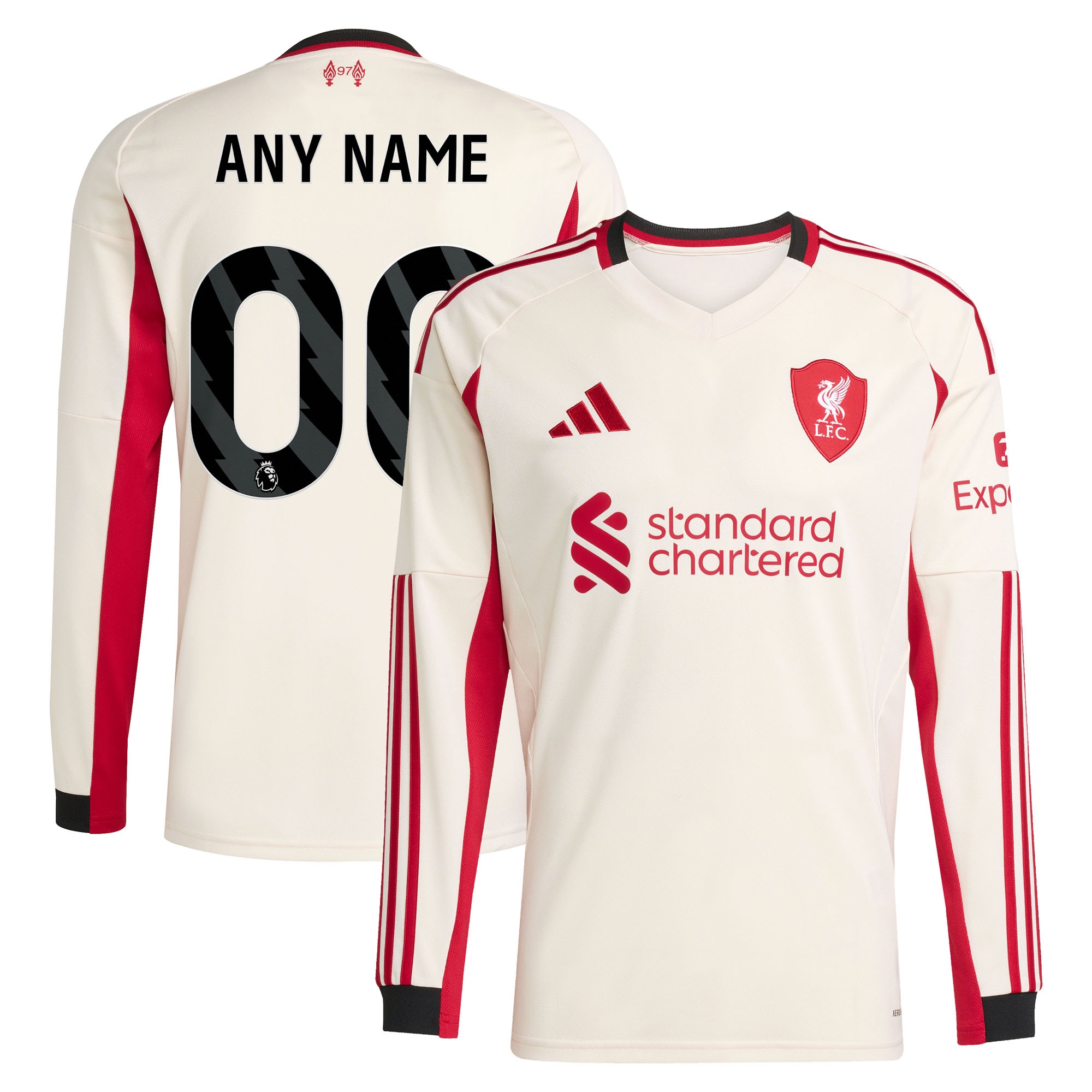  Liverpool 2025/26 Away Long Sleeve Custom Jersey