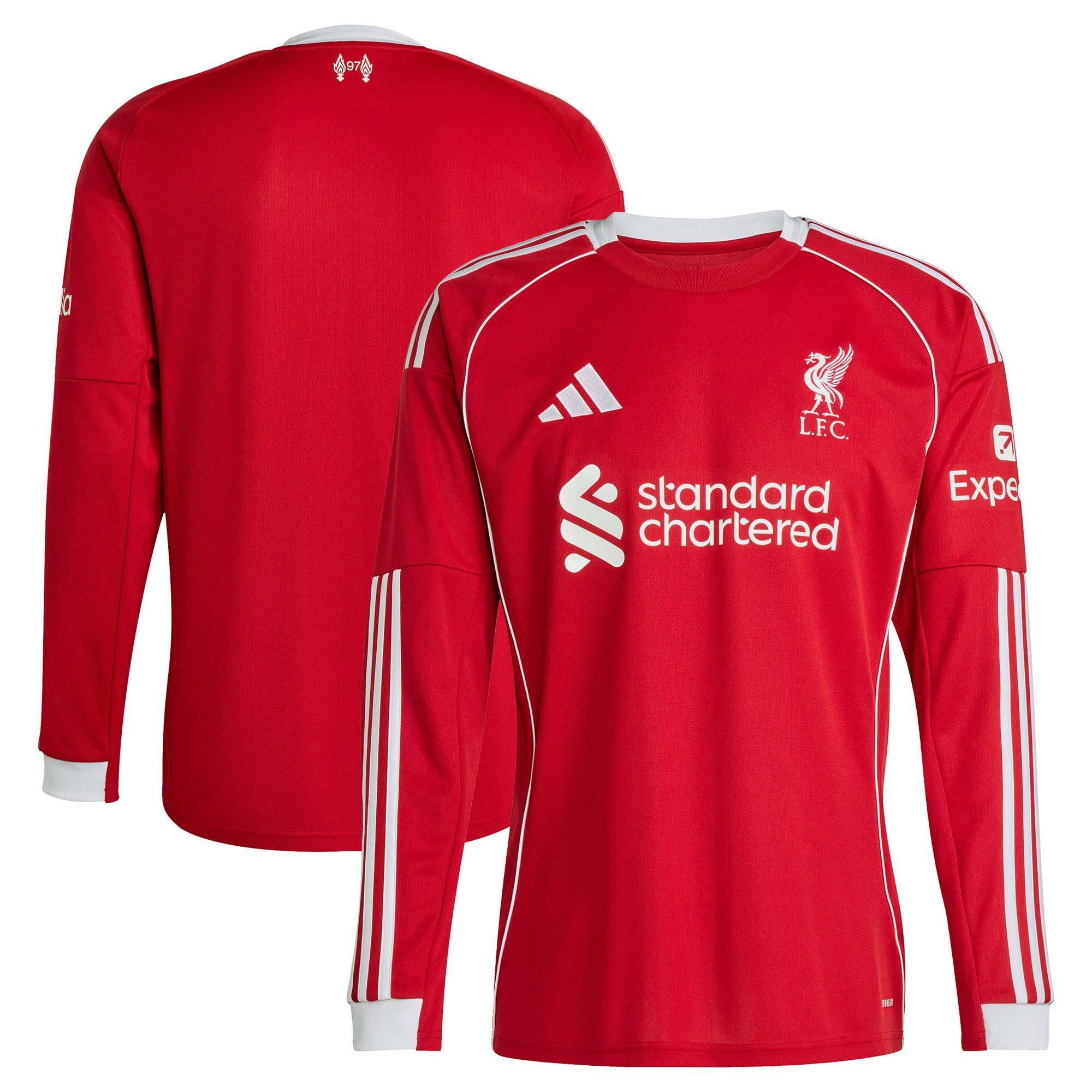  Liverpool 2025/26 Home Long Sleeve Jersey