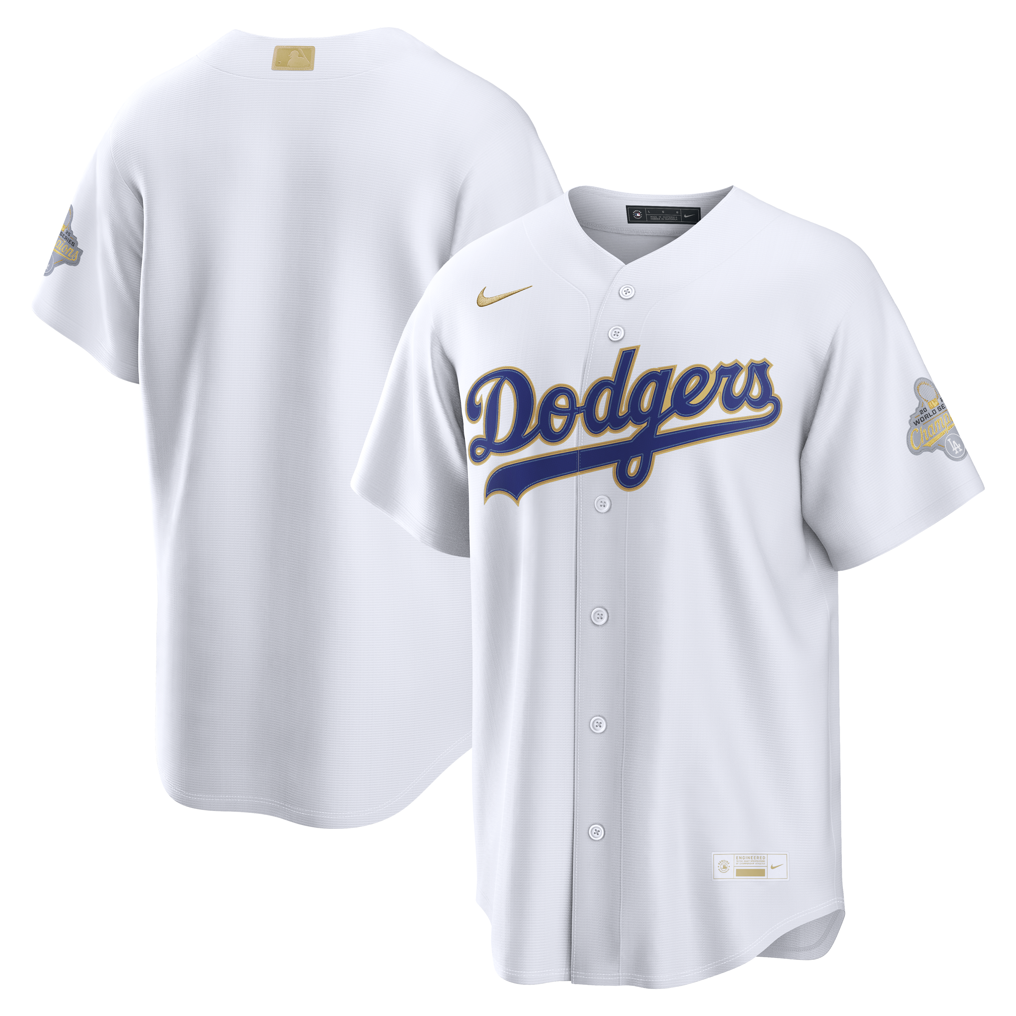  Los Angeles Dodgers 2026 Gold Collection Stadium Jersey - White