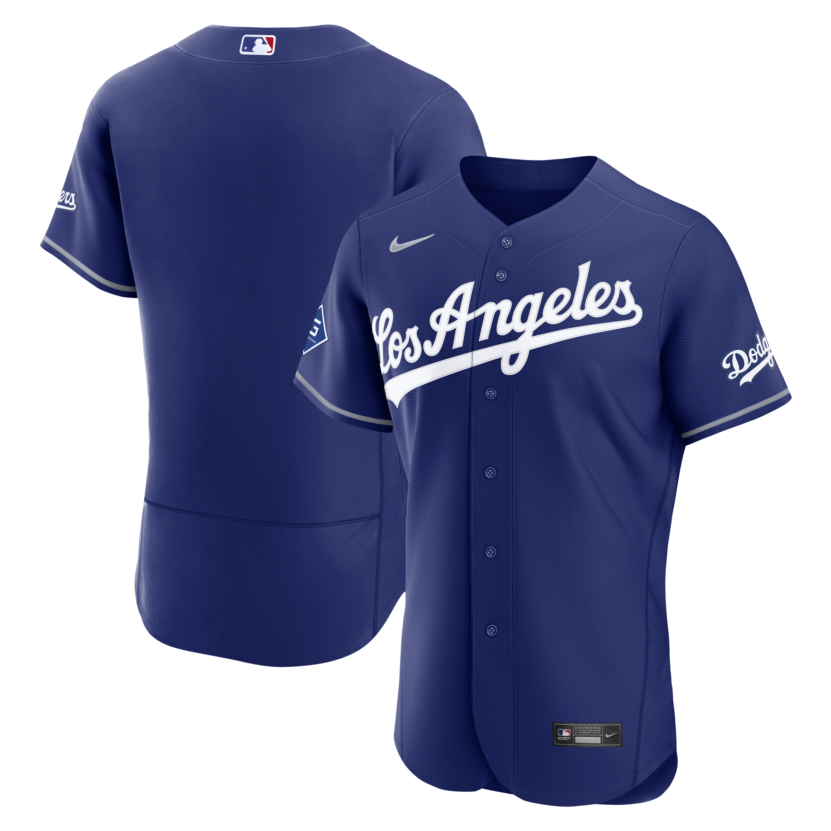  Los Angeles Dodgers Alternate Jersey with Sponsor Patch - Royal