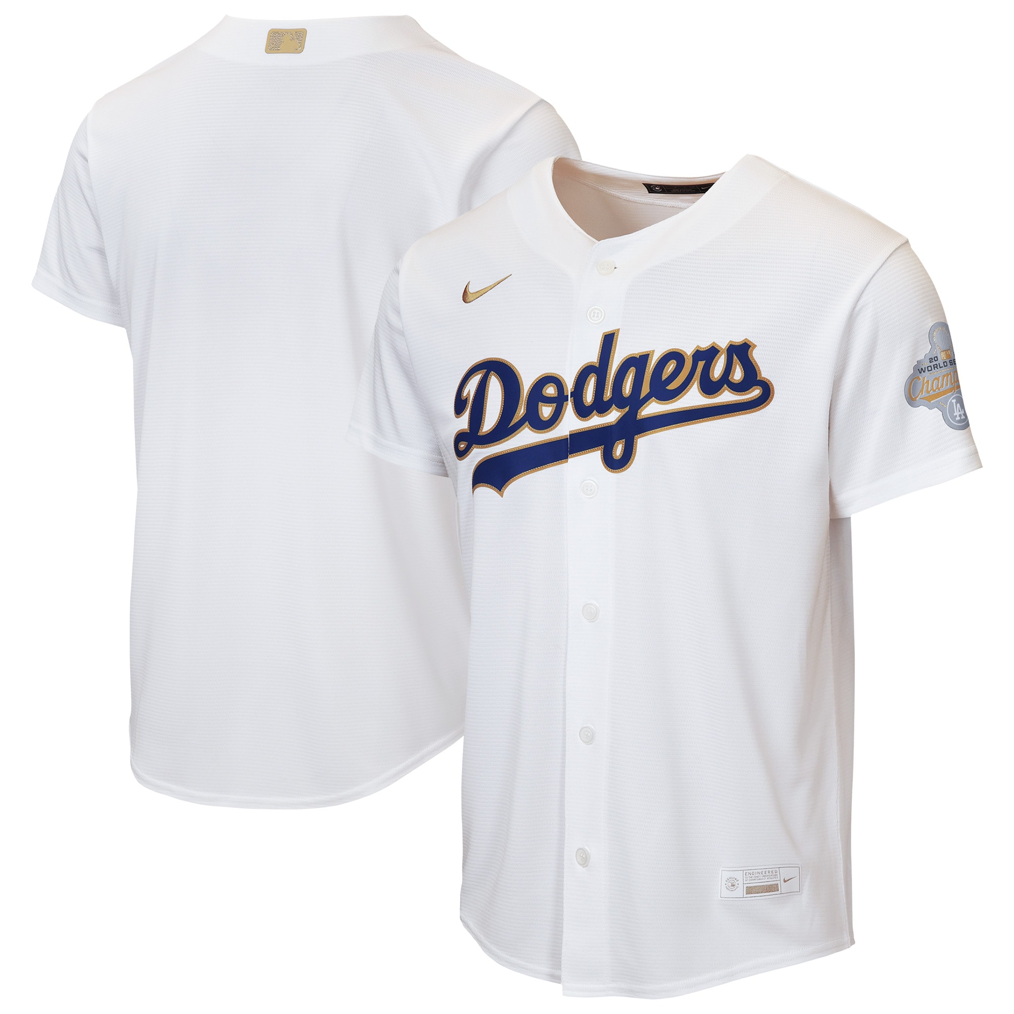  Los Angeles Dodgers Youth 2026 Gold Collection Home Jersey - White