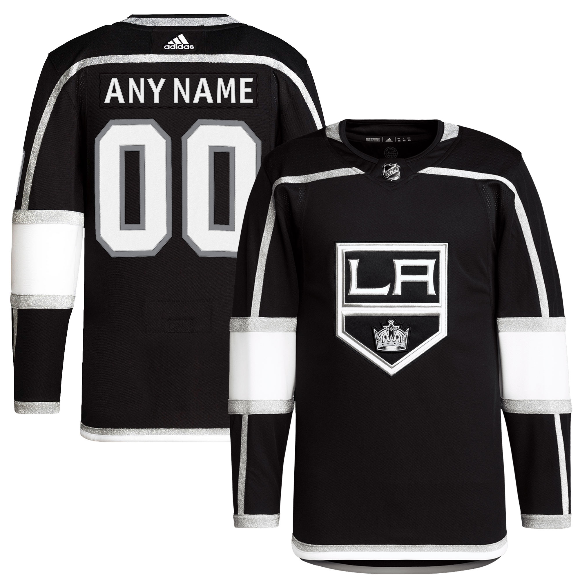  Los Angeles Kings adidas  Home  Primegreen Authentic Custom Jersey - Black
