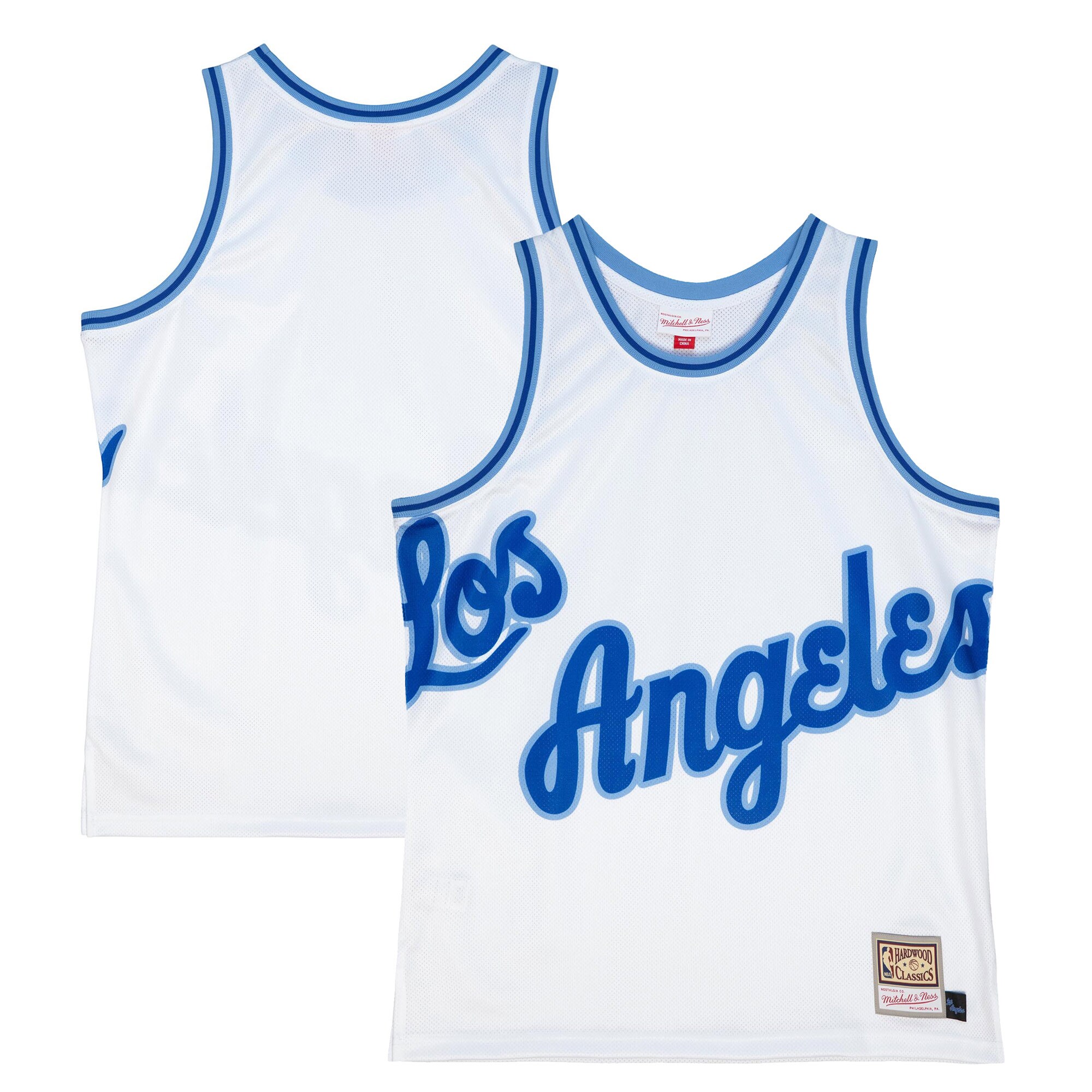  Los Angeles Lakers Mitchell & Ness Hardwood Classics Blown Out Fashion Jersey - White