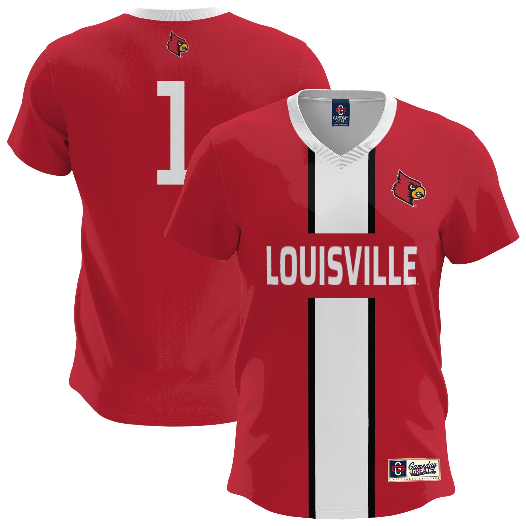  Louisville Cardinals GameDay Greats Youth Lightweight Soccer Fashion Jersey - Red