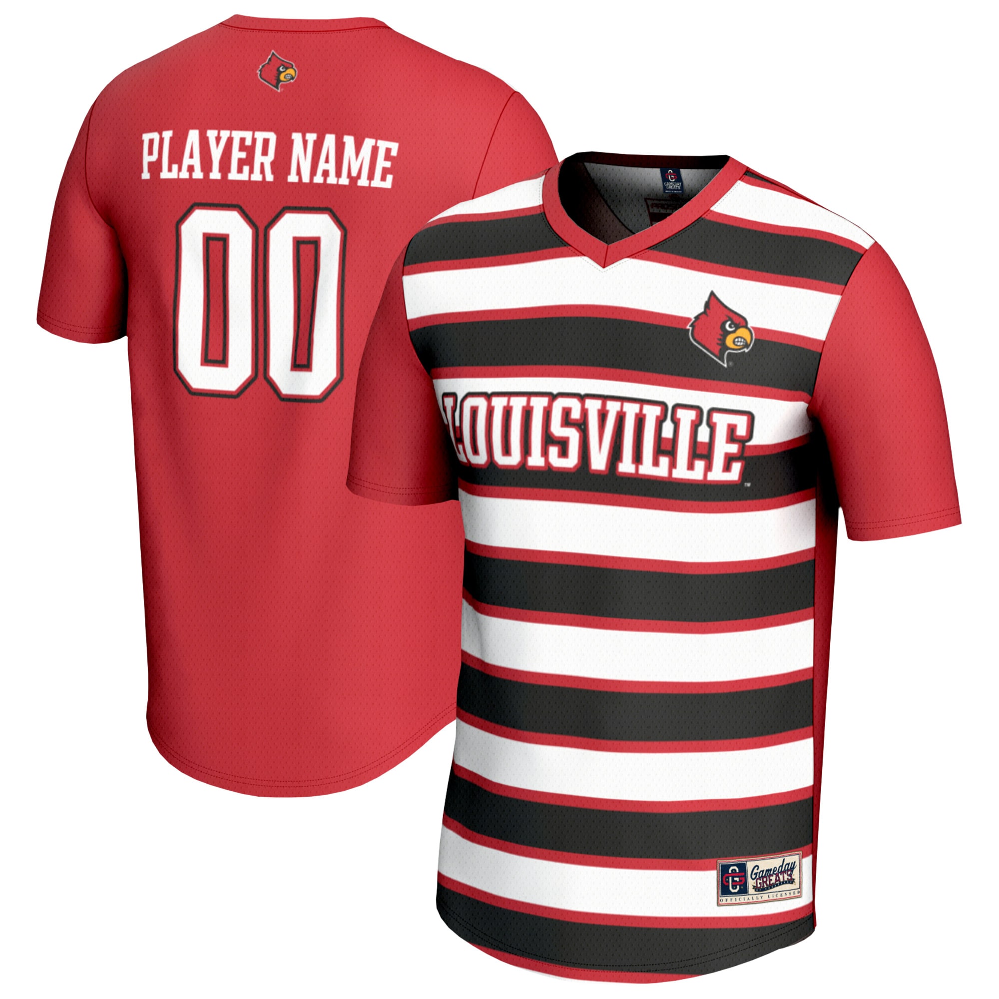  Louisville Cardinals GameDay Greats Youth NIL Pick-A-Player Collegiate Women's Soccer Lightweight Fashion Jersey - Red