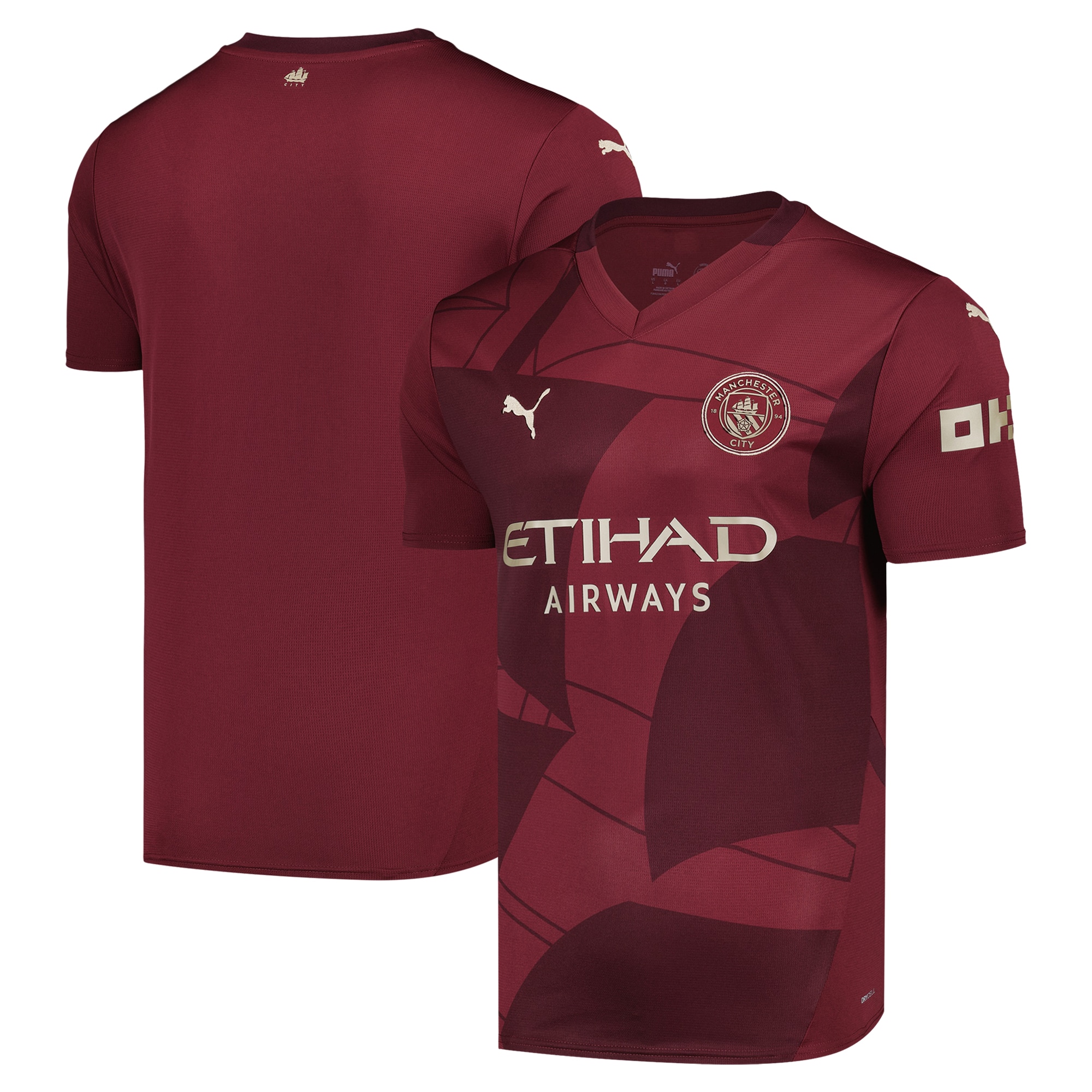  Manchester City Puma 2024/25 Third Blank Jersey - Burgundy
