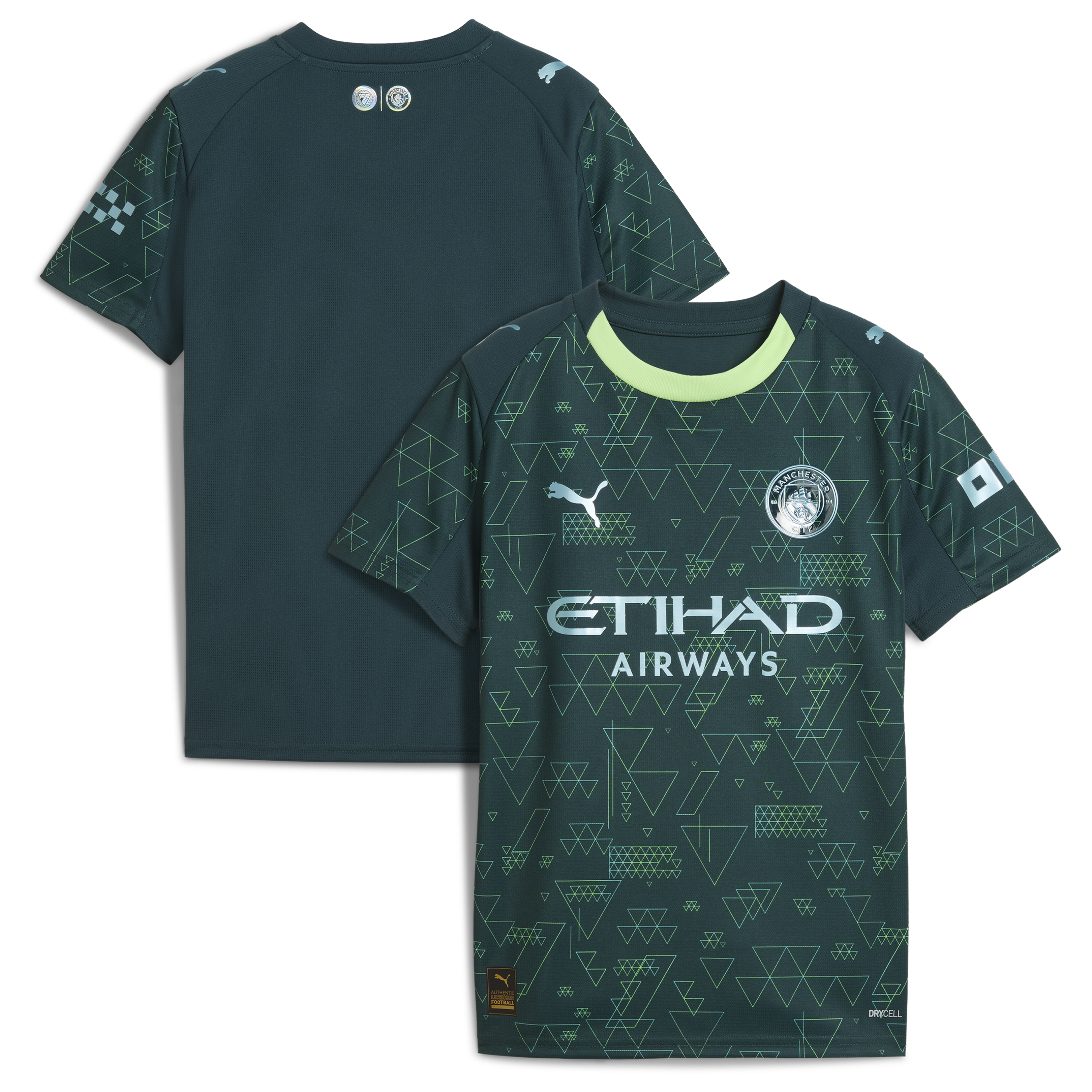  Manchester City Puma x EA SPORTS FC Youth 2025/26 Fourth Jersey - Green