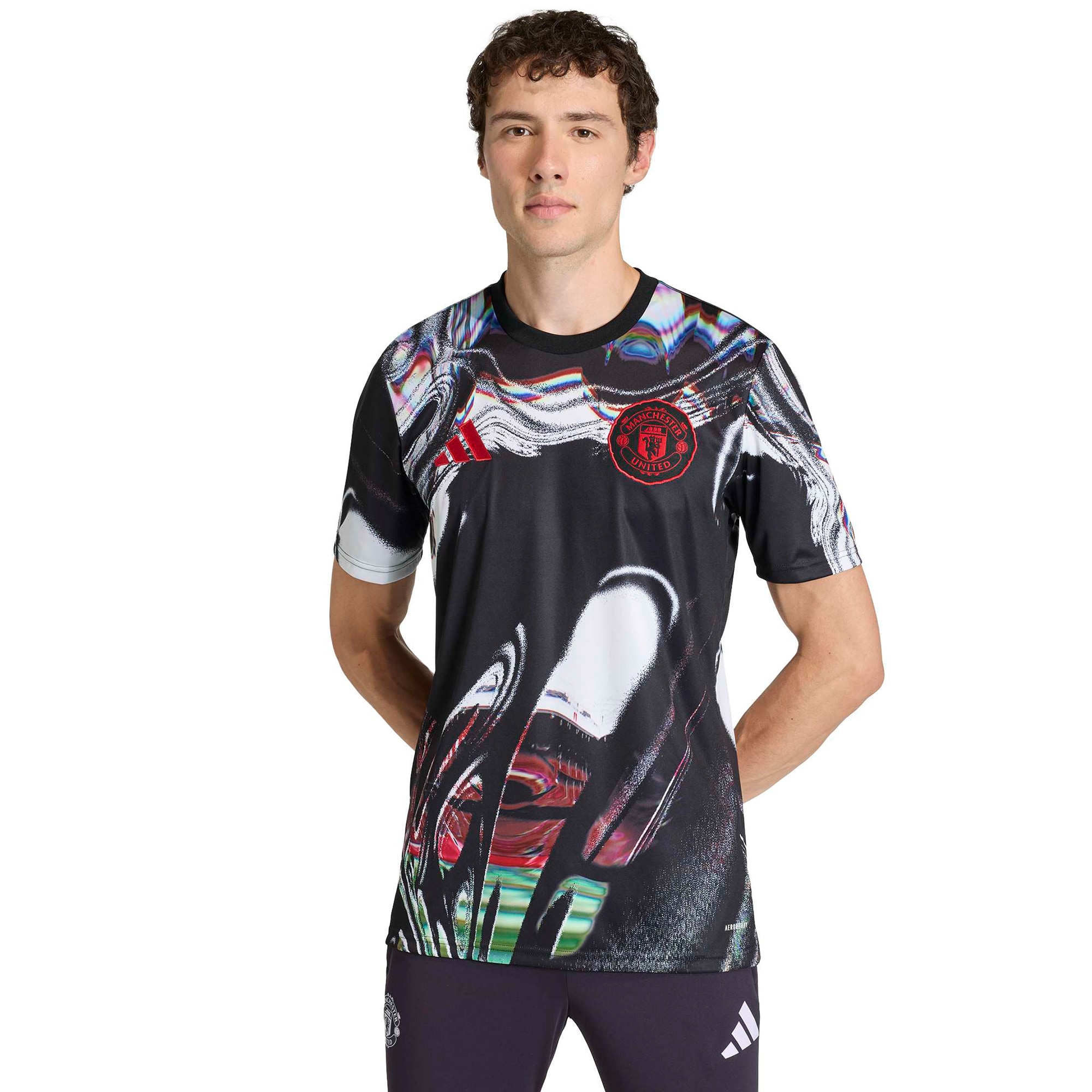  Manchester United 2025/26 Pre-Match Training Jersey - Black