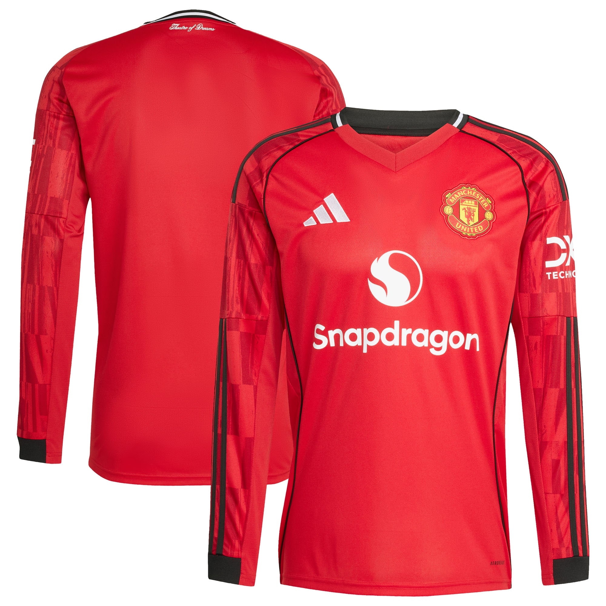  Manchester United Home 2025/26 Long Sleeve Jersey