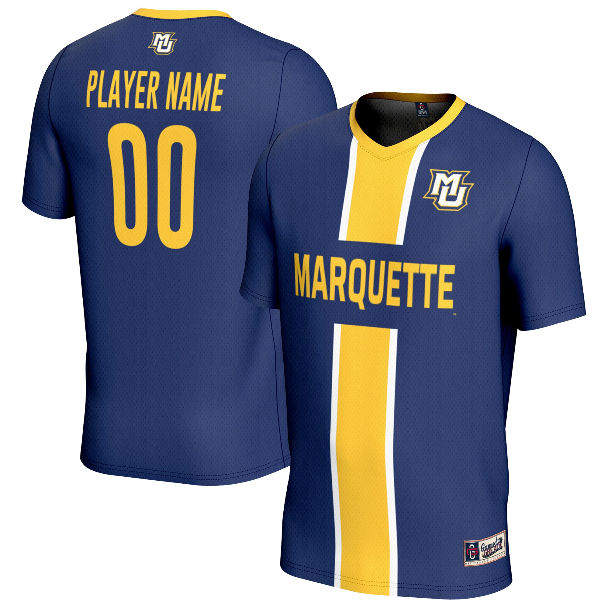  Marquette Golden Eagles GameDay Greats Youth NIL Pick-A-Player Soccer Jersey - Blue