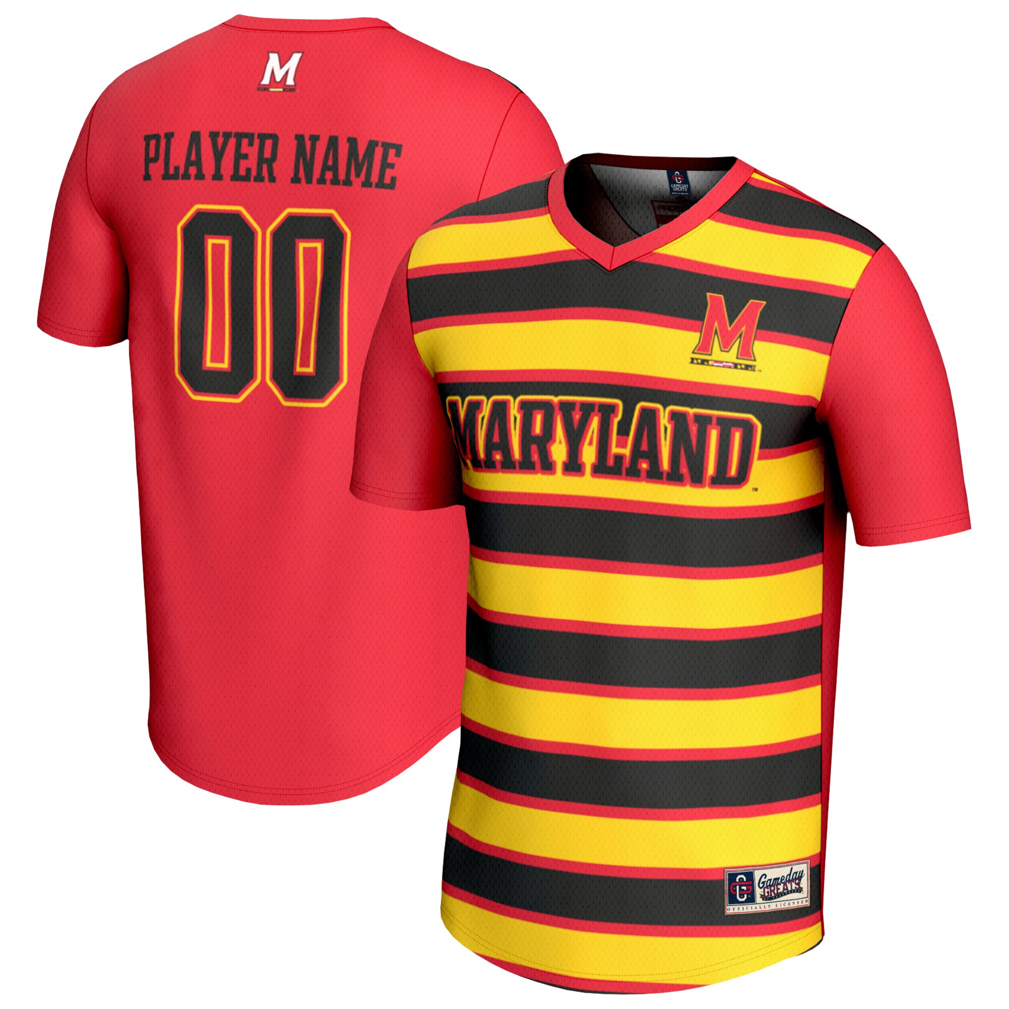  Maryland Terrapins GameDay Greats Youth NIL Pick-A-Player Collegiate Women's Soccer Lightweight Fashion Jersey - Red