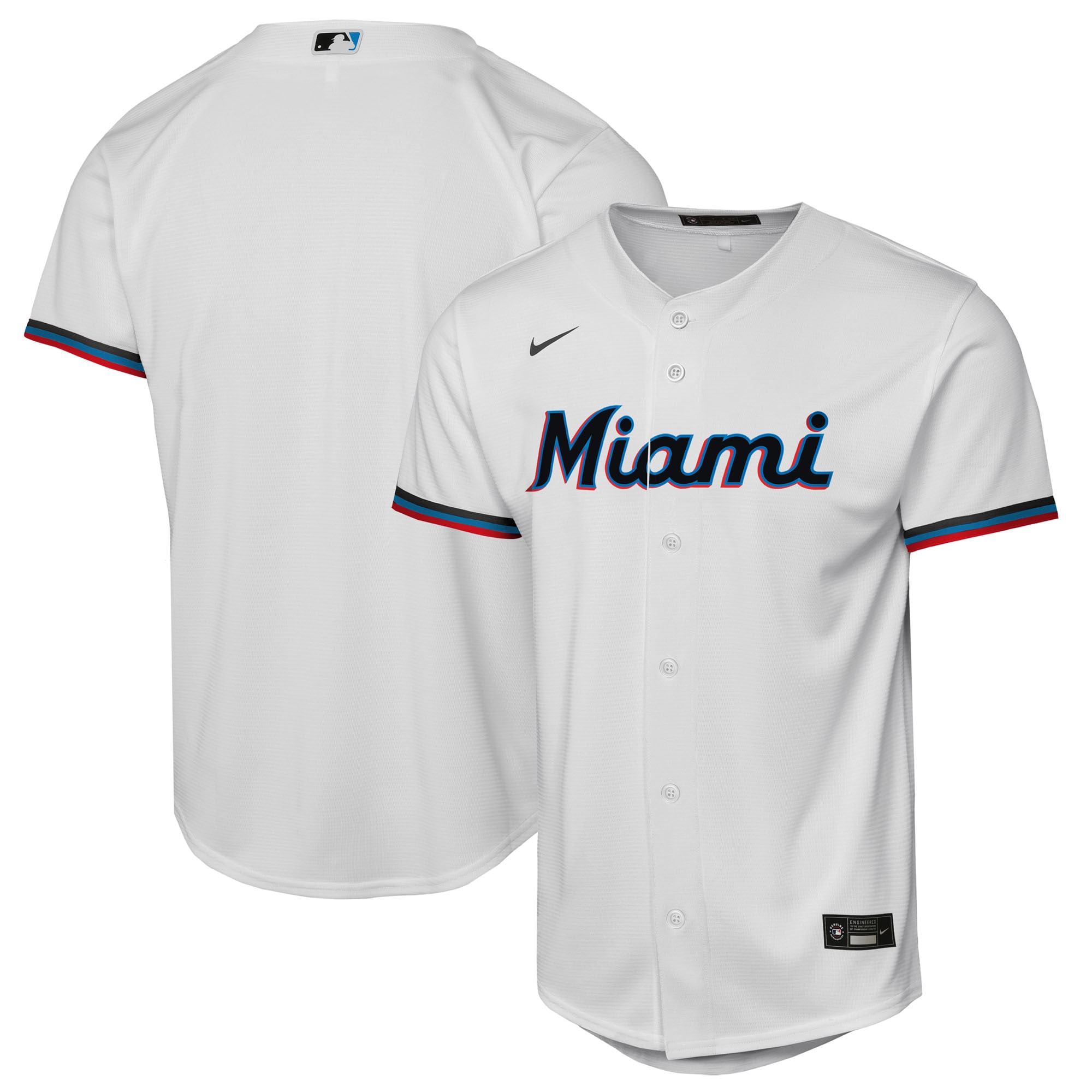  Miami Marlins Youth Home Jersey - White