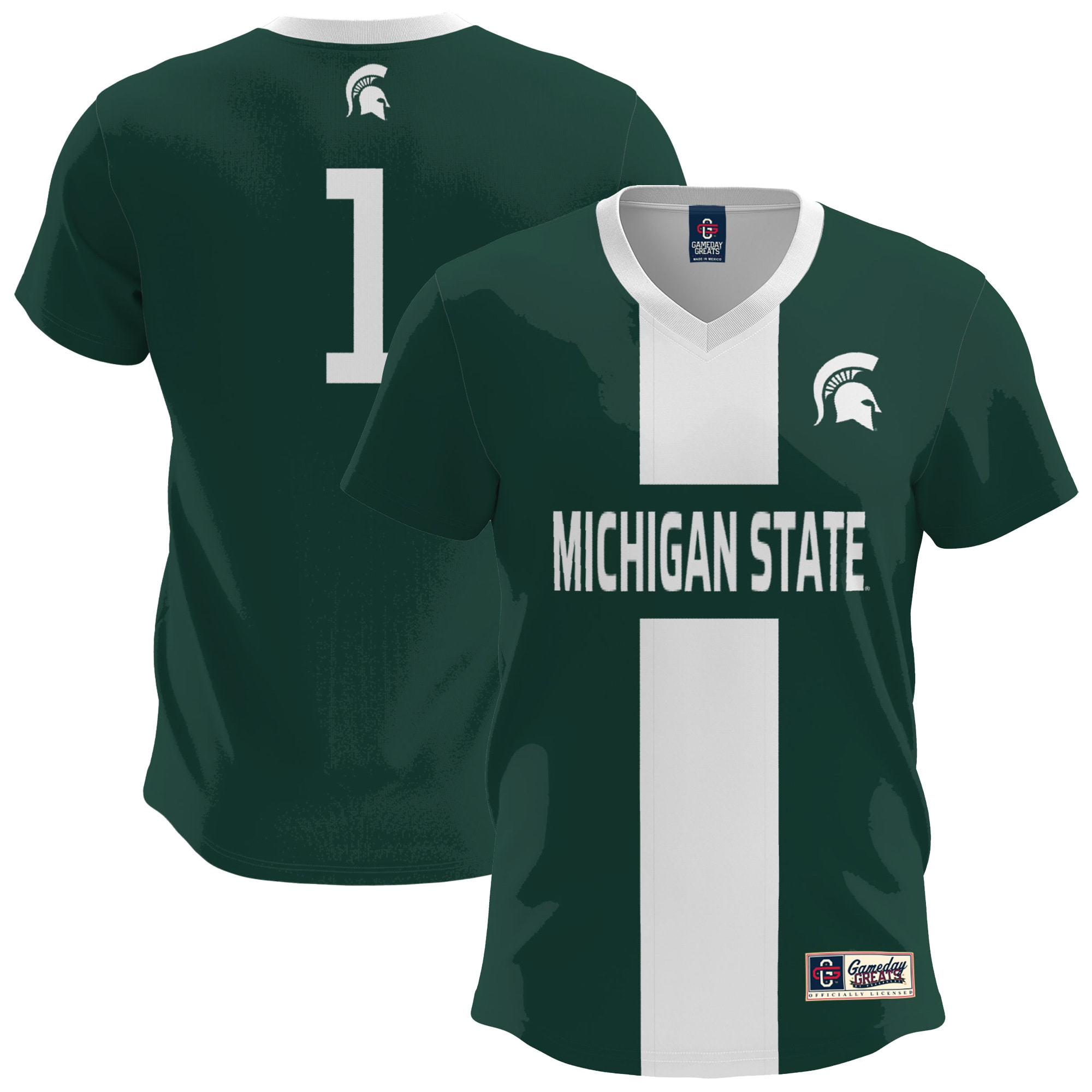  Michigan State Spartans GameDay Greats Lightweight Soccer Fashion Jersey - Green