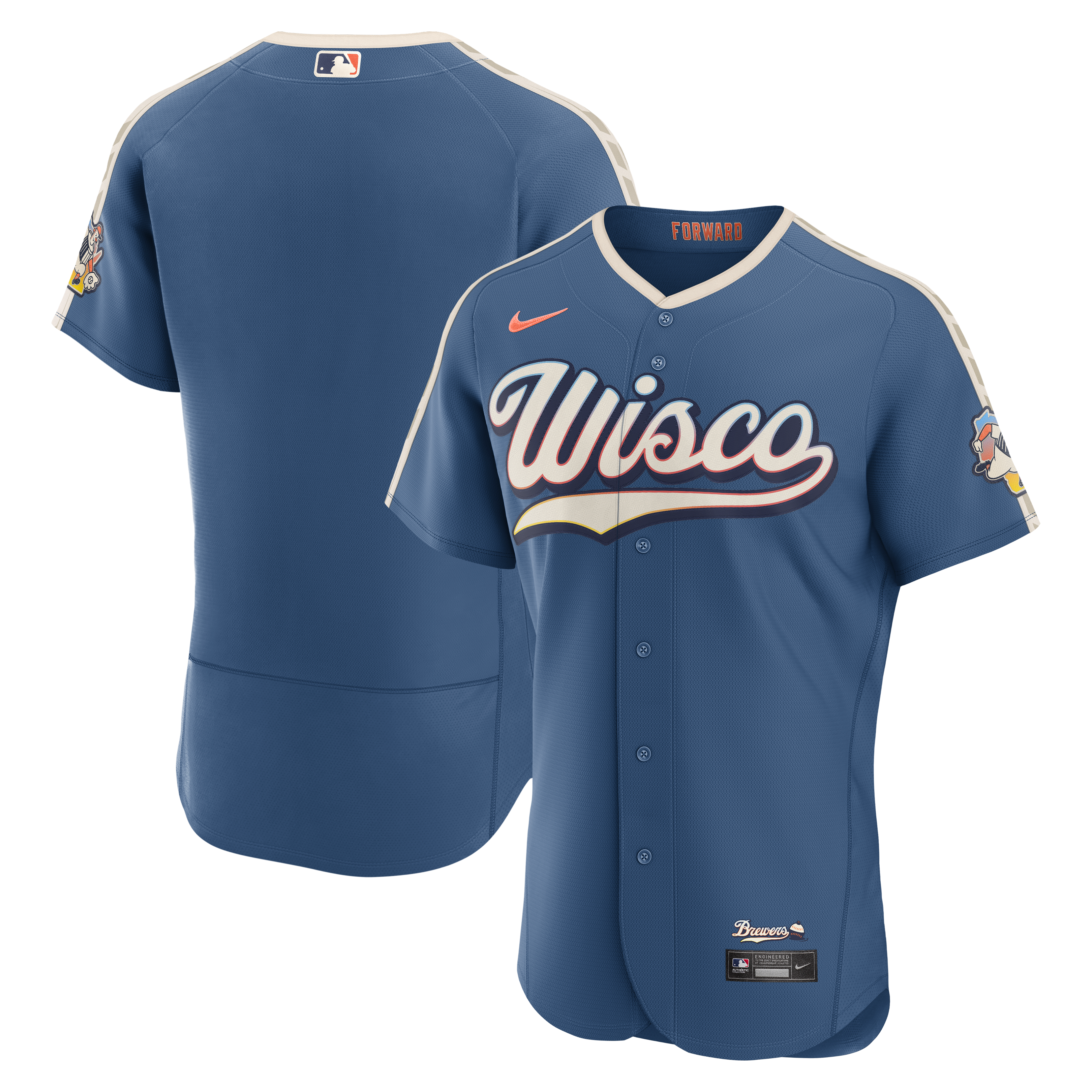 Milwaukee Brewers 2026 City Connect Jersey - Mineral Blue