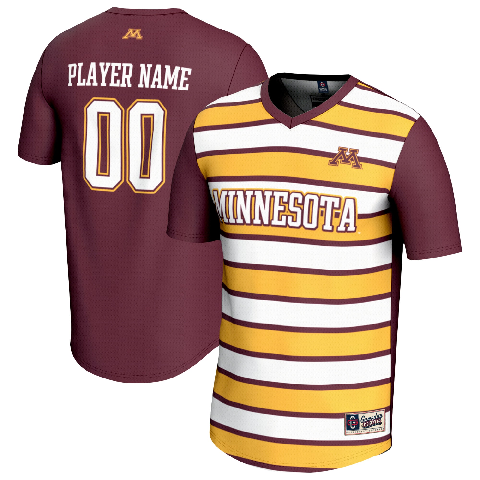  Minnesota Golden Gophers GameDay Greats Unisex NIL Pick-A-Player Collegiate Women's Soccer Lightweight Fashion Jersey - Maroon
