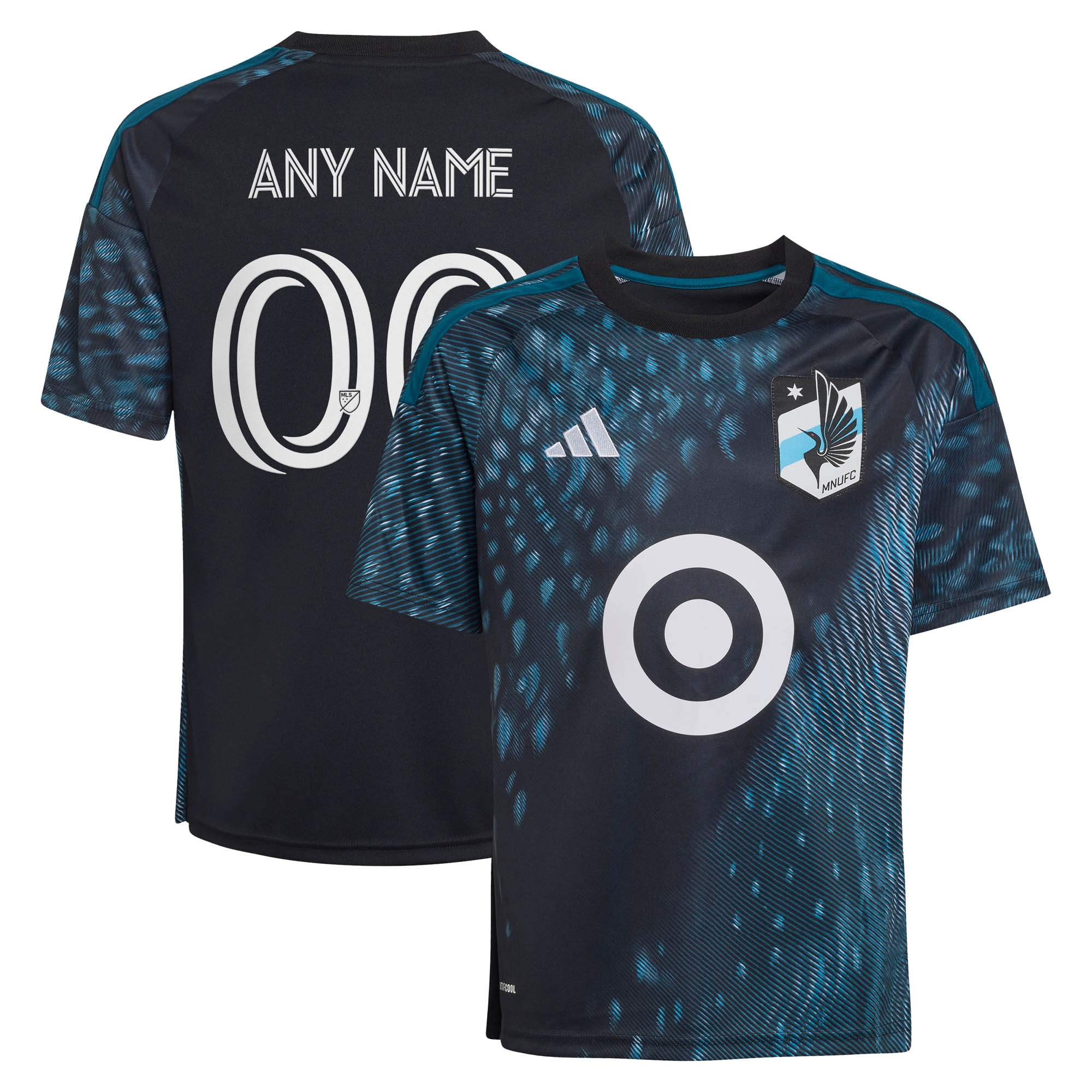  Minnesota United FC Youth 2026 The Decade Kit Custom Jersey - Black